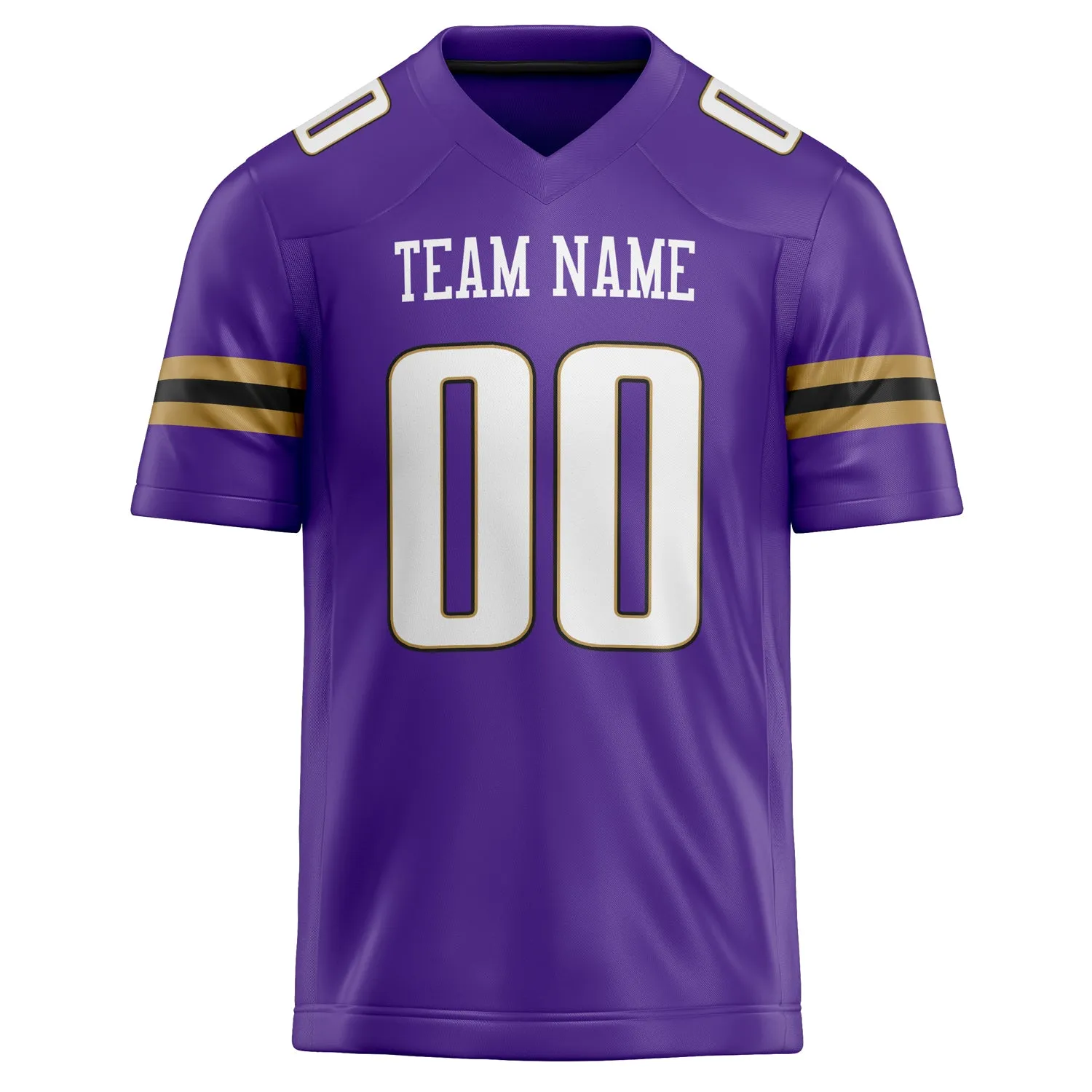 Custom Purple White Solid Colour Football Jersey sold by Tailorly product image thumbnail 2