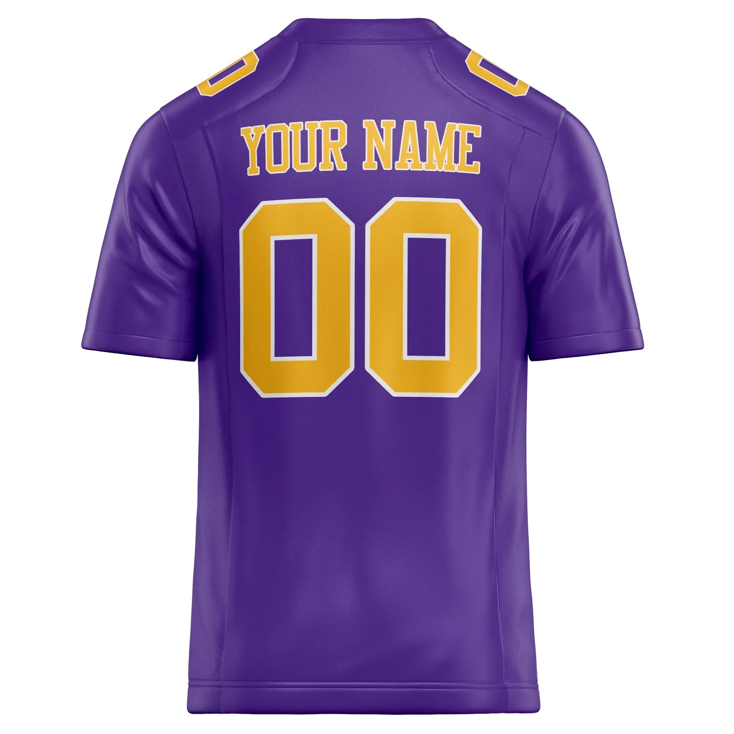 Custom Purple Gold Solid Colour Football Jersey sold by Tailorly product image thumbnail 4