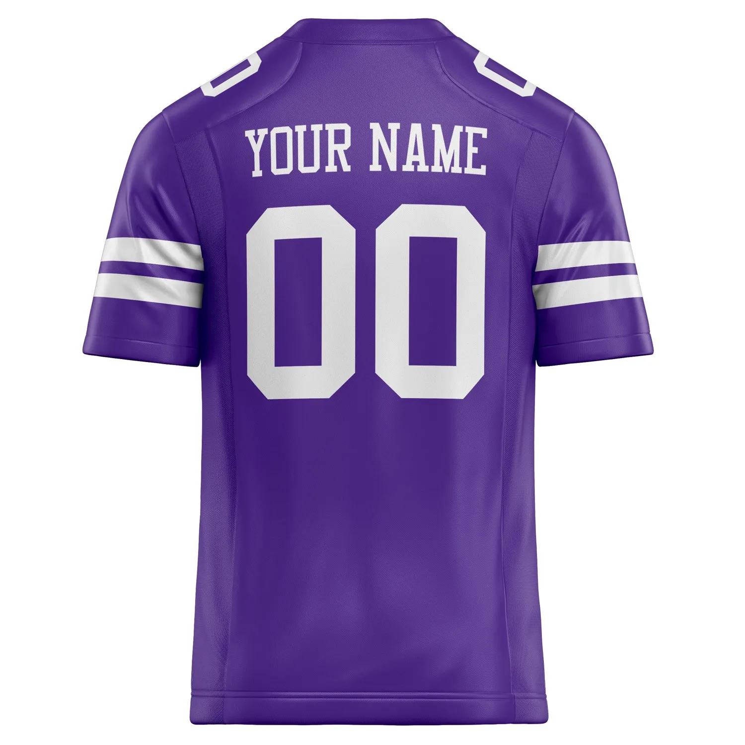 Custom Purple White Solid Colour Football Jersey sold by Tailorly product image thumbnail 4