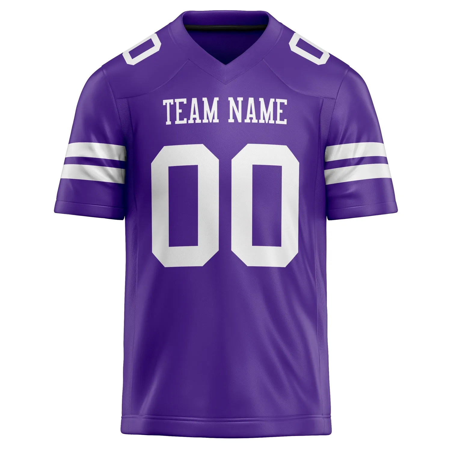 Custom Purple White Solid Colour Football Jersey sold by Tailorly product image thumbnail 2