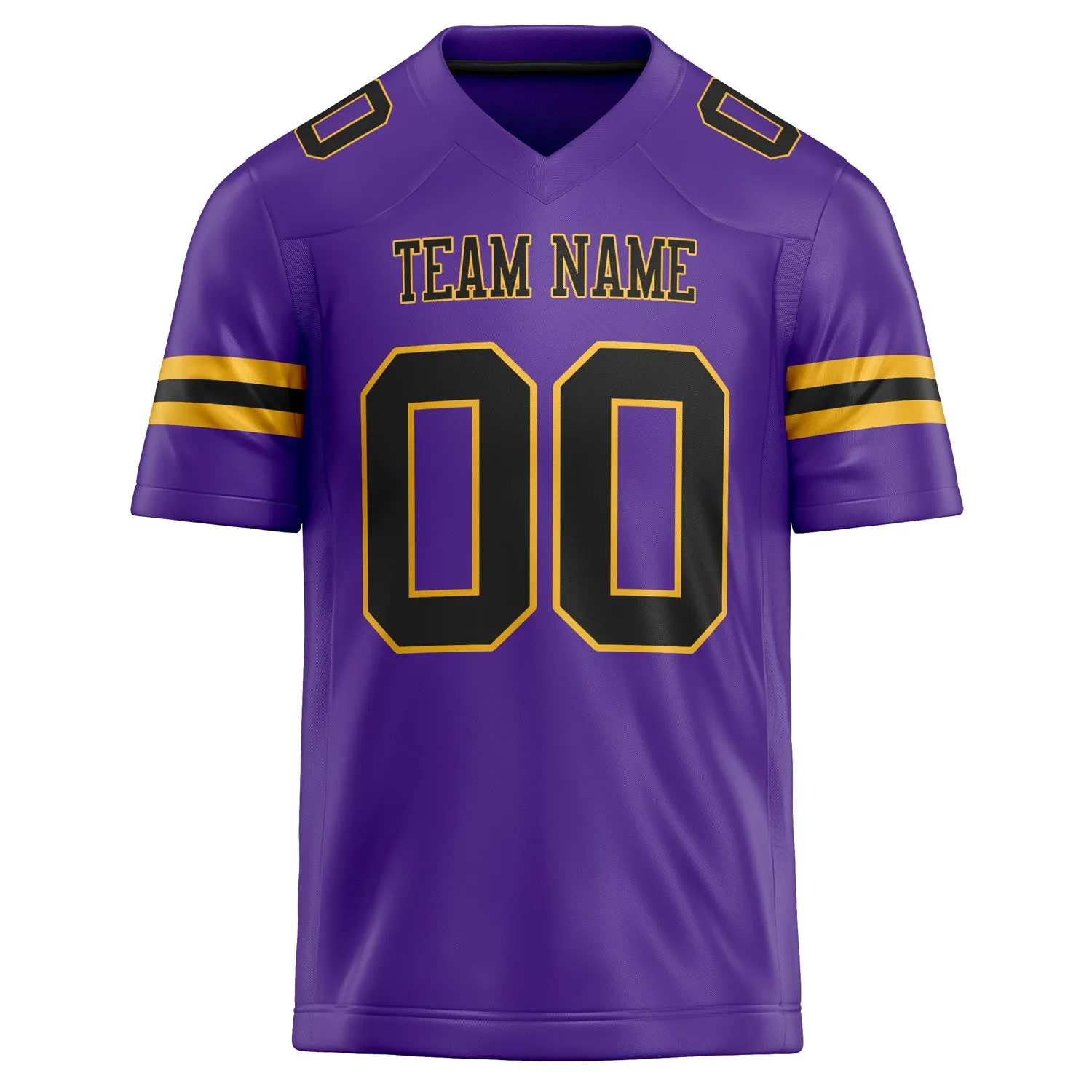 Custom Purple Black Solid Colour Football Jersey sold by Tailorly product image thumbnail 2
