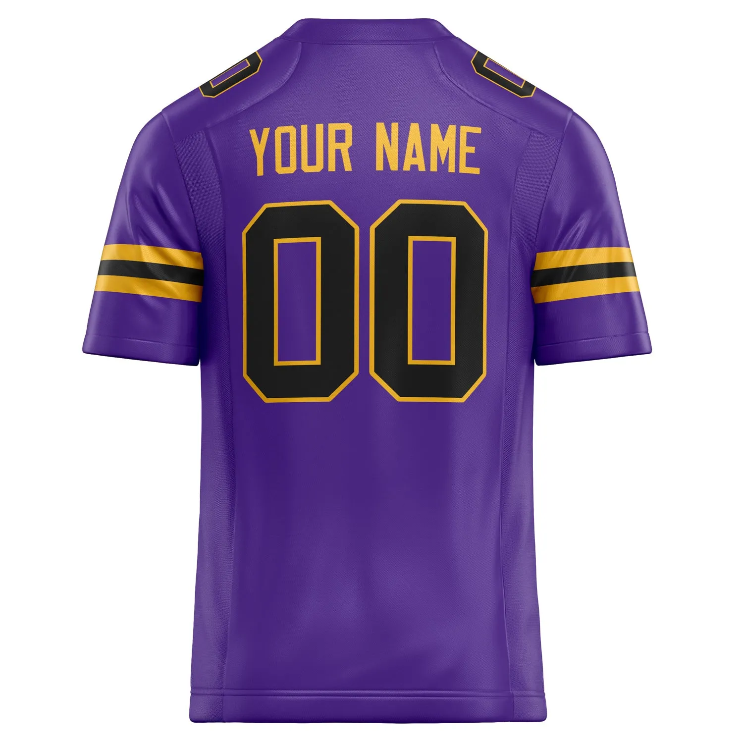 Custom Purple Black Solid Colour Football Jersey sold by Tailorly product image thumbnail 4