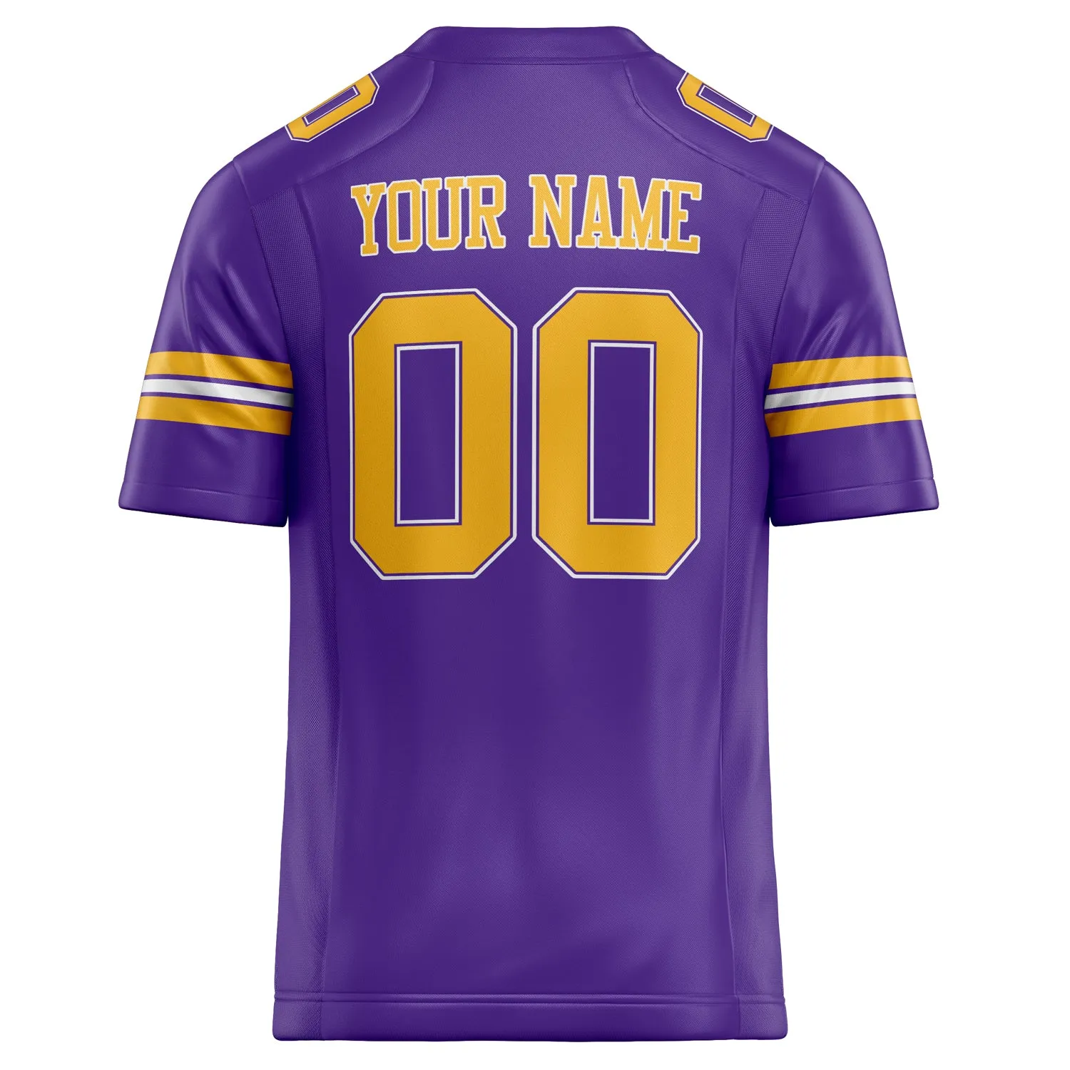 Custom Purple Gold Solid Colour Football Jersey sold by Tailorly product image thumbnail 4