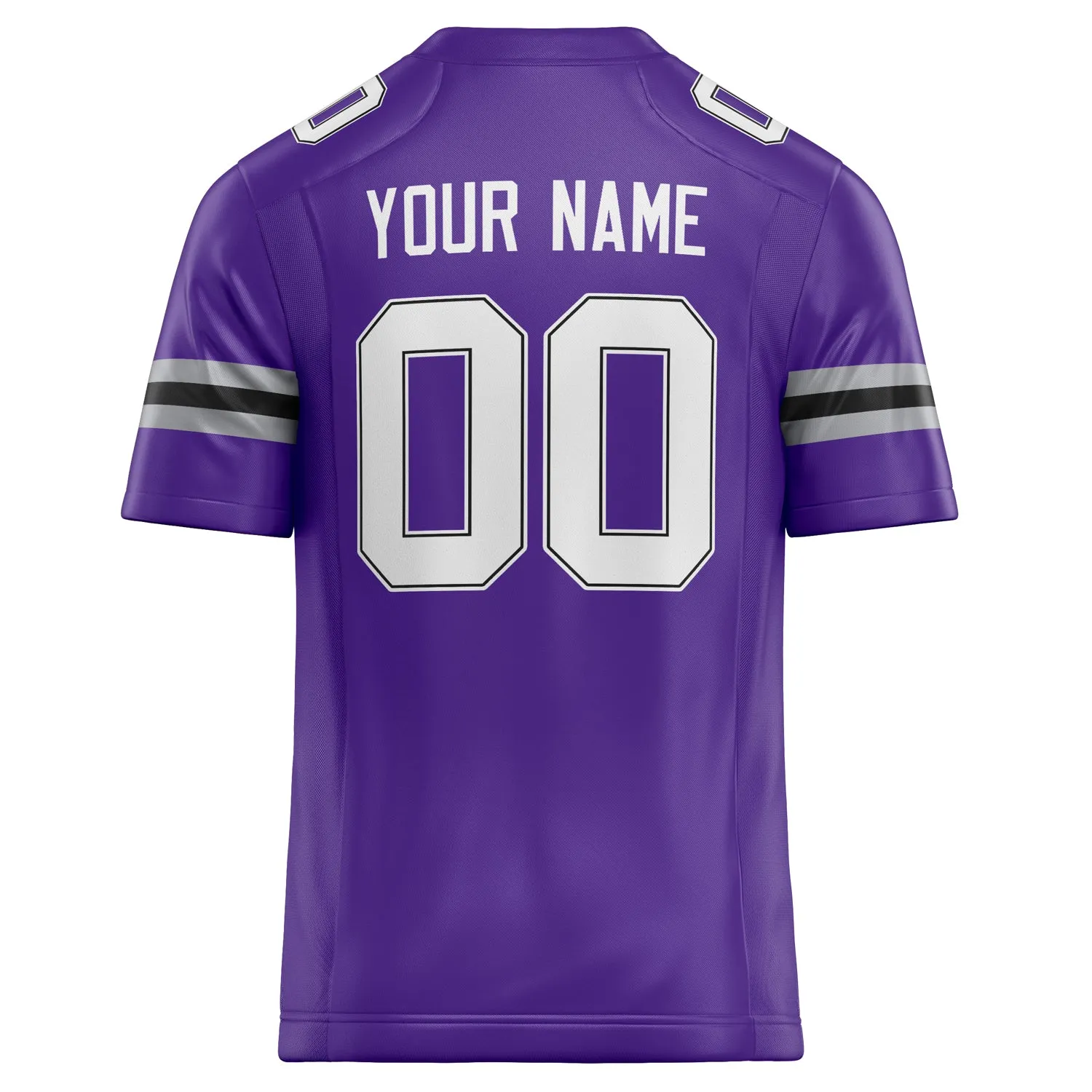 Custom Purple White Solid Colour Football Jersey sold by Tailorly product image thumbnail 4