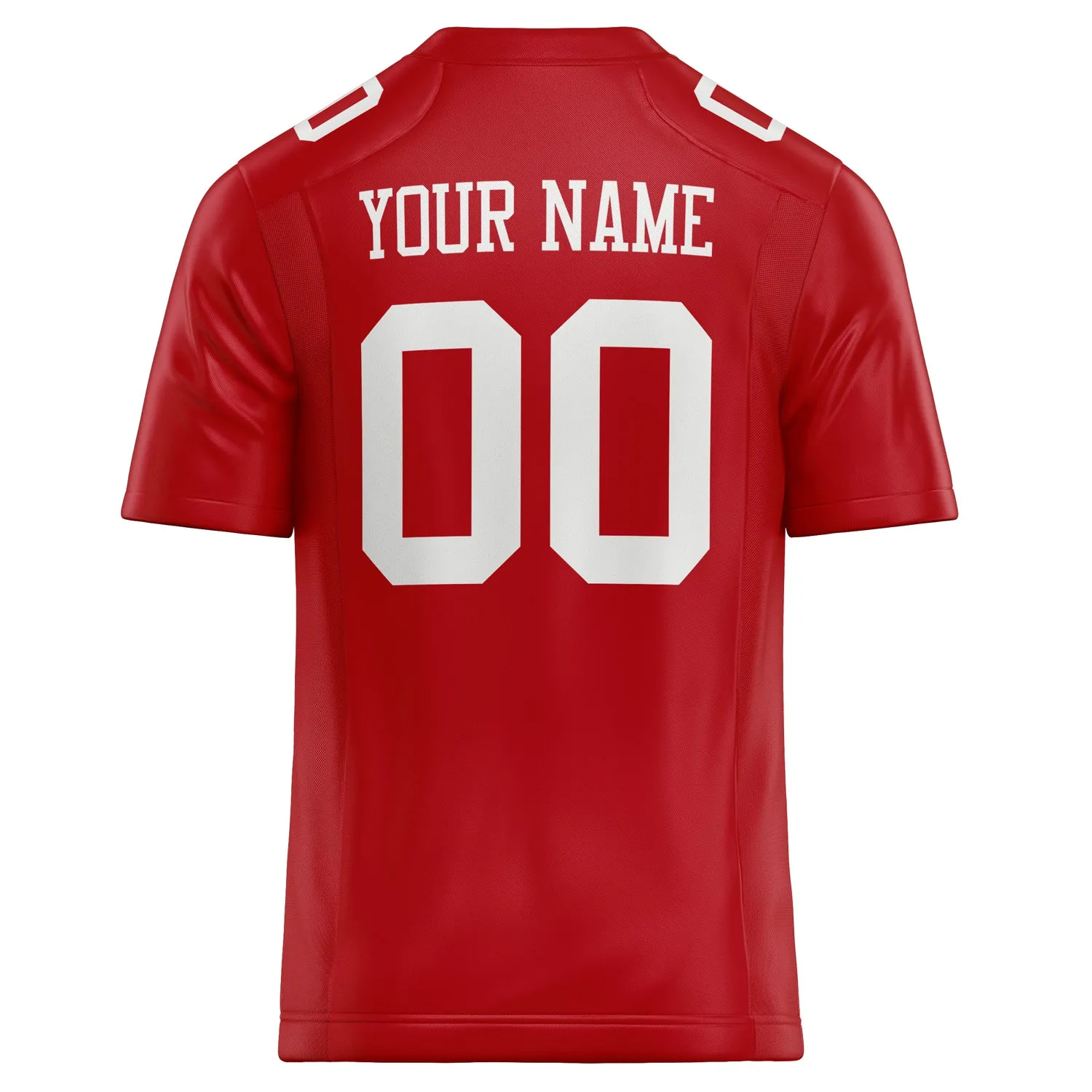 Custom Red White Solid Colour Football Jersey sold by Tailorly product image thumbnail 4