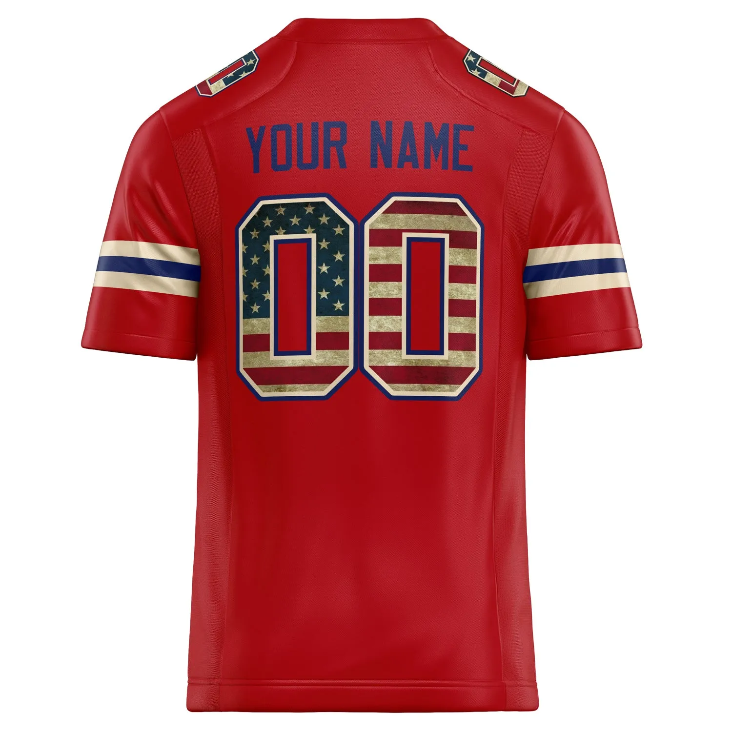 Custom Red Cream Solid Colour Football Jersey sold by Tailorly product image thumbnail 4