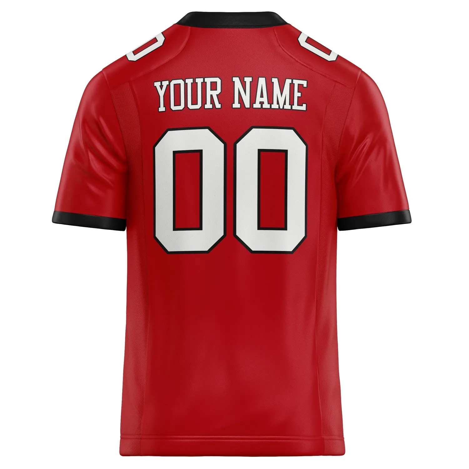 Custom Red White Solid Colour Football Jersey sold by Tailorly product image thumbnail 4