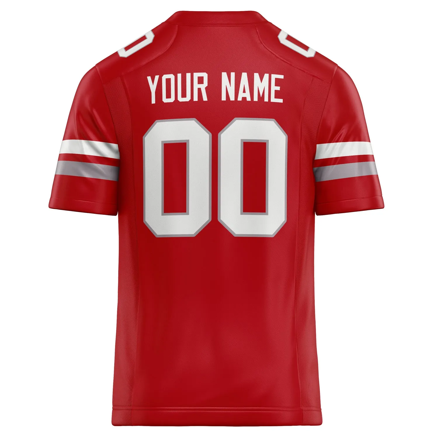 Custom Red White Solid Colour Football Jersey sold by Tailorly product image thumbnail 4