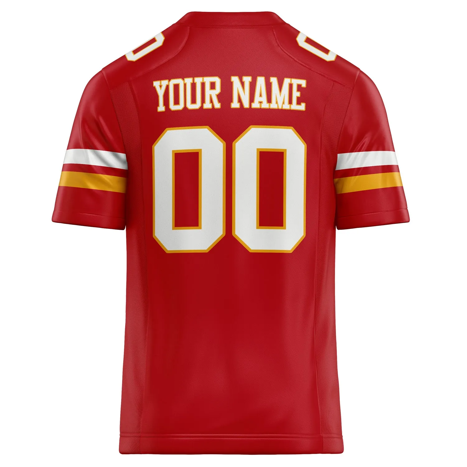Custom Red White Solid Colour Football Jersey sold by Tailorly product image thumbnail 4