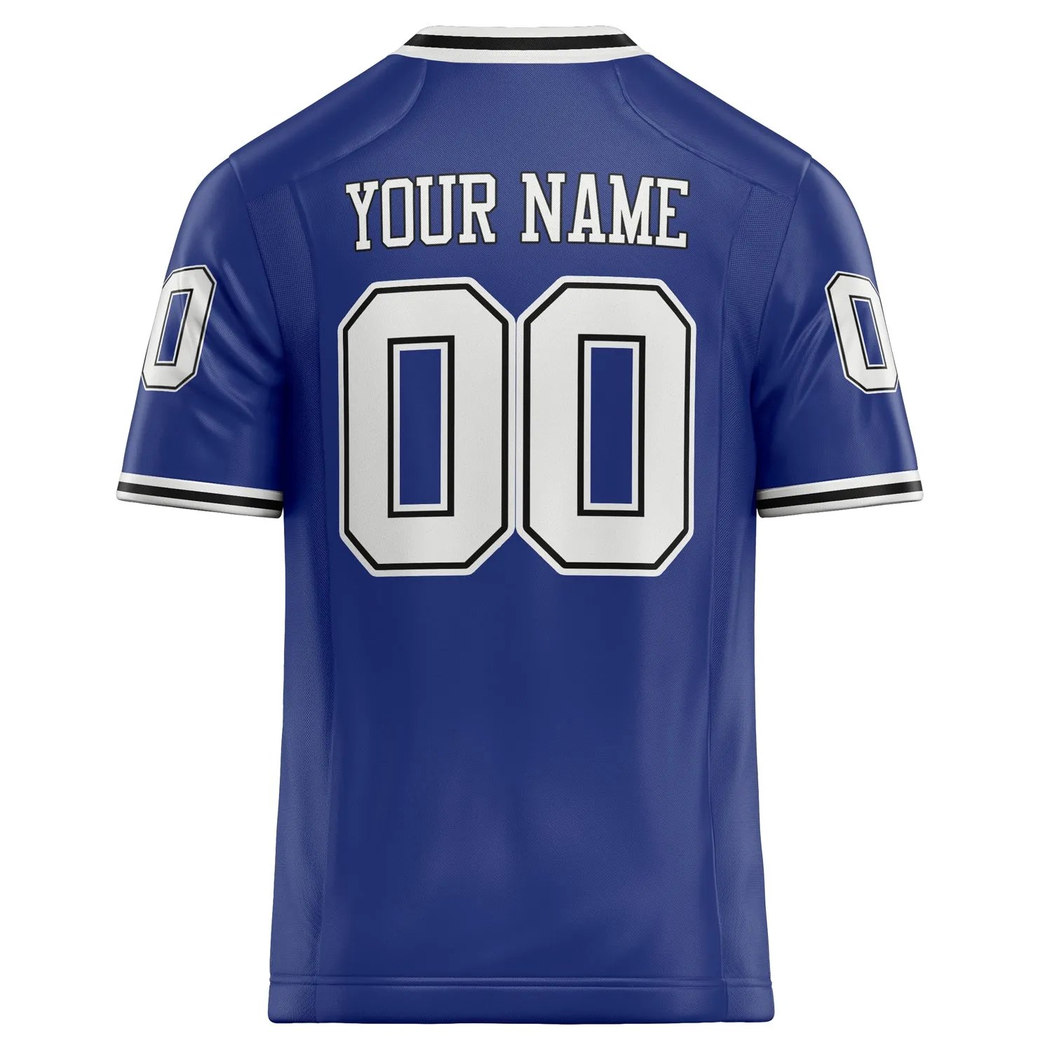 Custom Royal White Solid Colour Football Jersey sold by Tailorly product image thumbnail 4