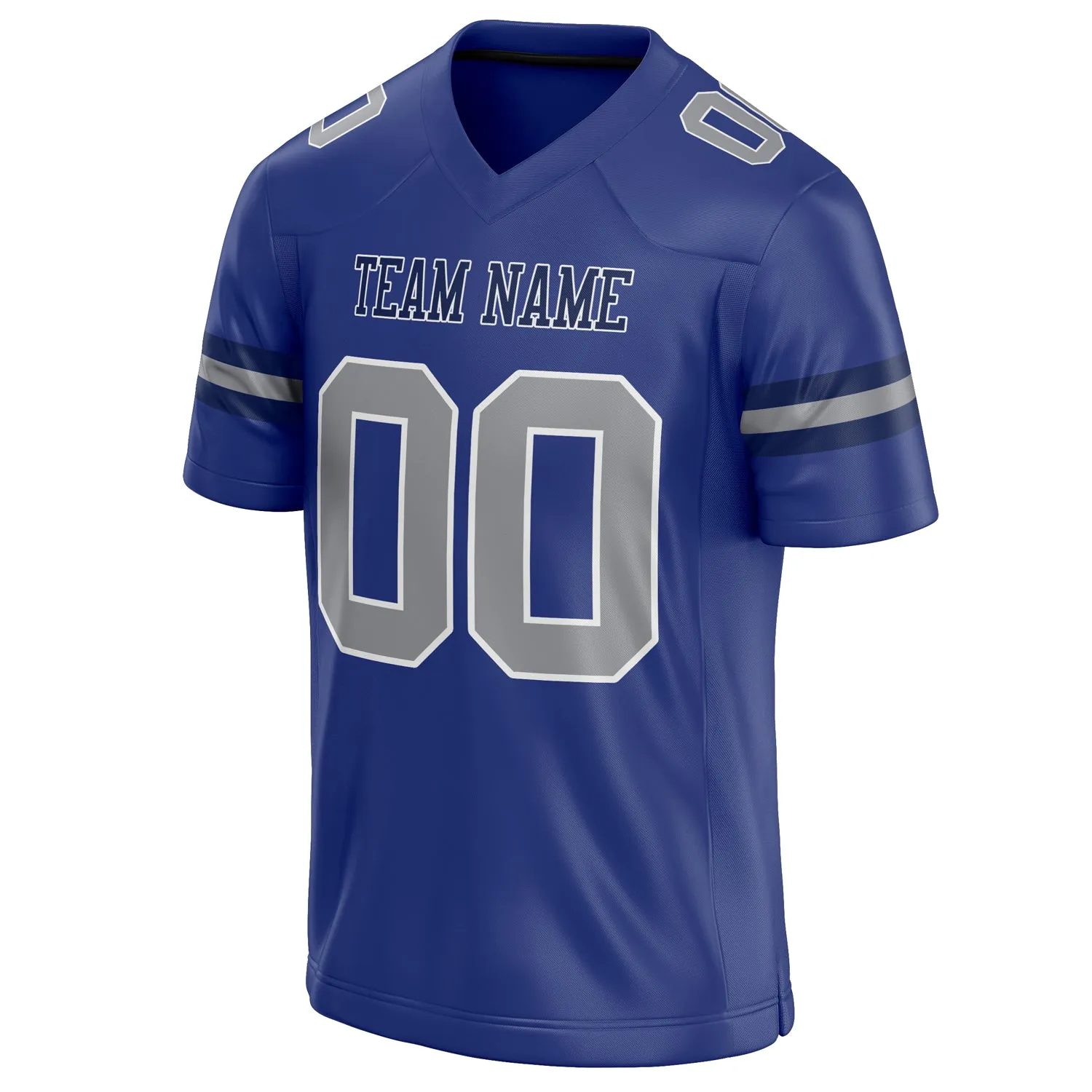 Custom Royal Gray Solid Colour Football Jersey sold by Tailorly product image thumbnail 3