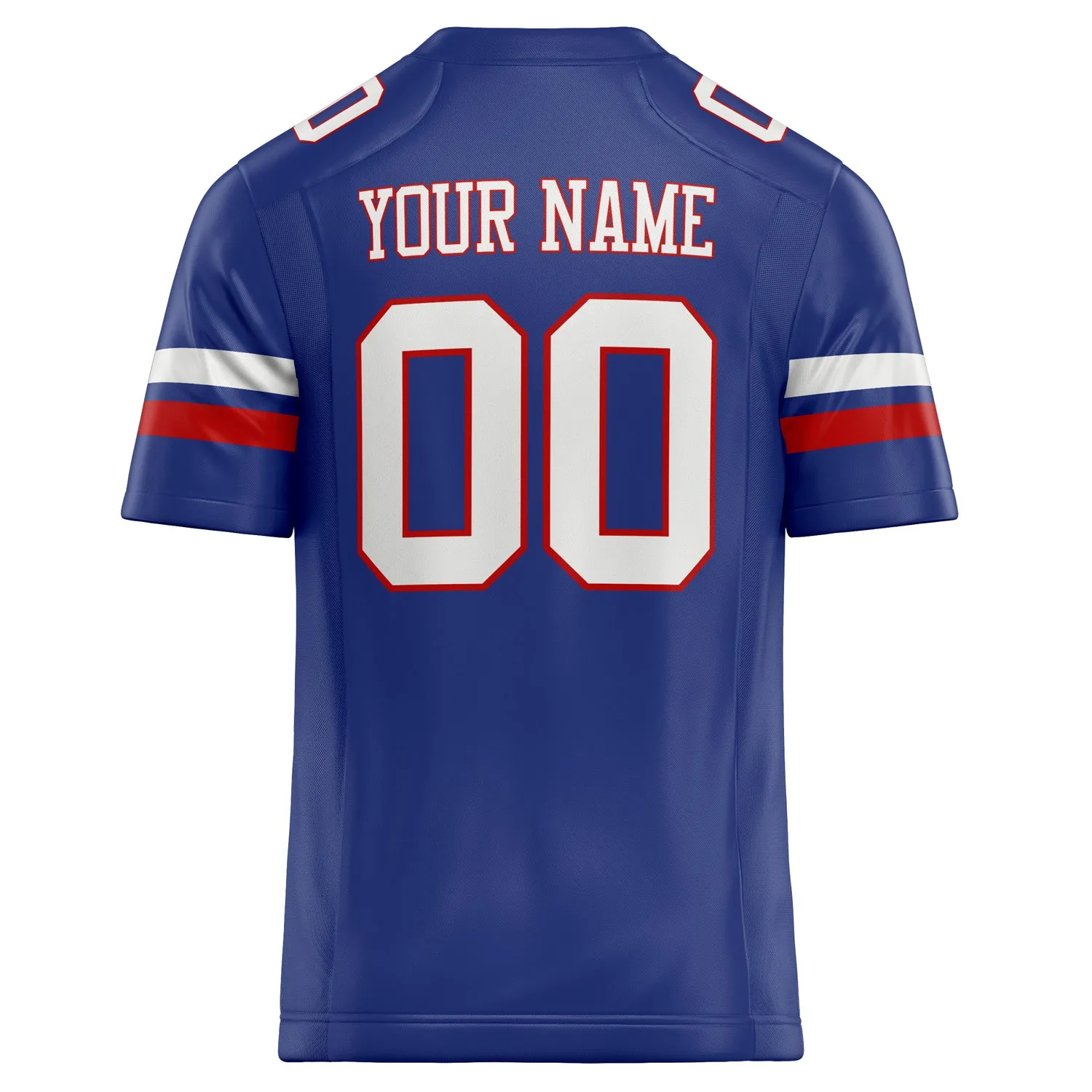 Custom Royal White Solid Colour Football Jersey sold by Tailorly product image thumbnail 4