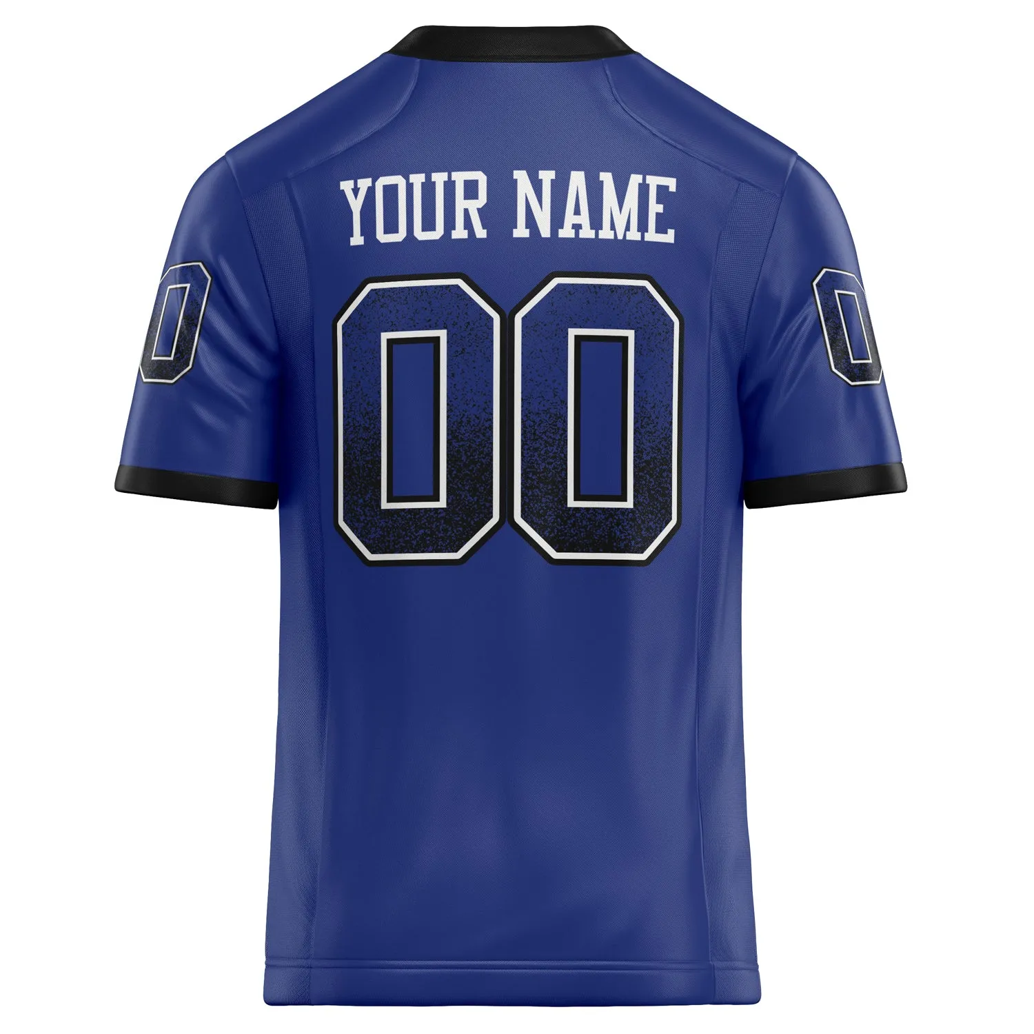 Custom Royal Black Solid Colour Football Jersey sold by Tailorly product image thumbnail 4