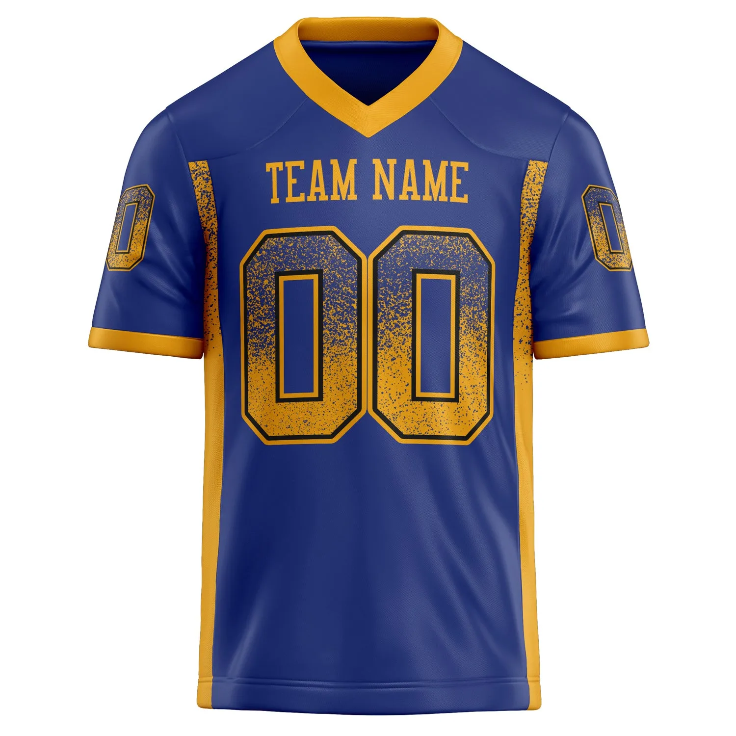 Custom Royal Gold Solid Colour Football Jersey sold by Tailorly product image thumbnail 2