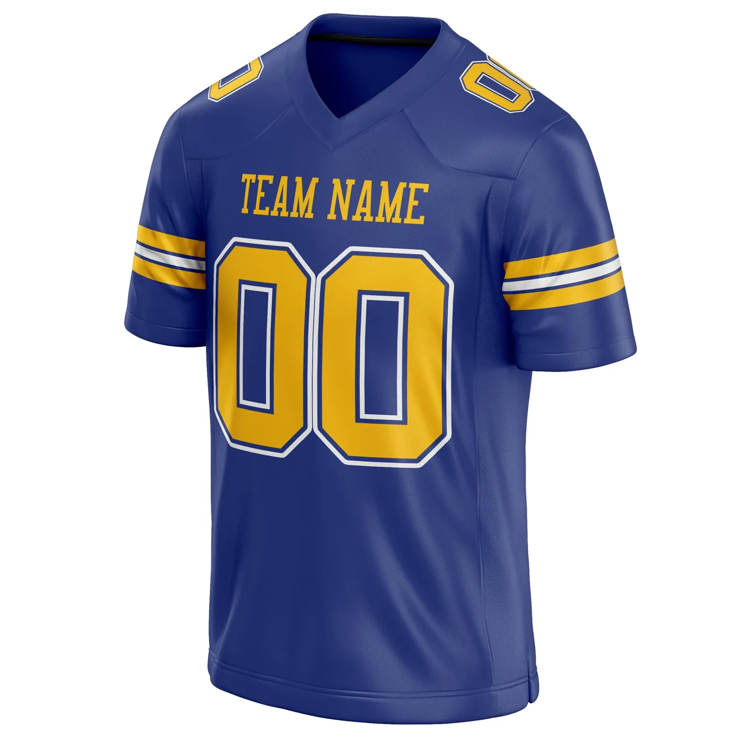Custom Royal Gold Solid Colour Football Jersey sold by Tailorly product image thumbnail 3