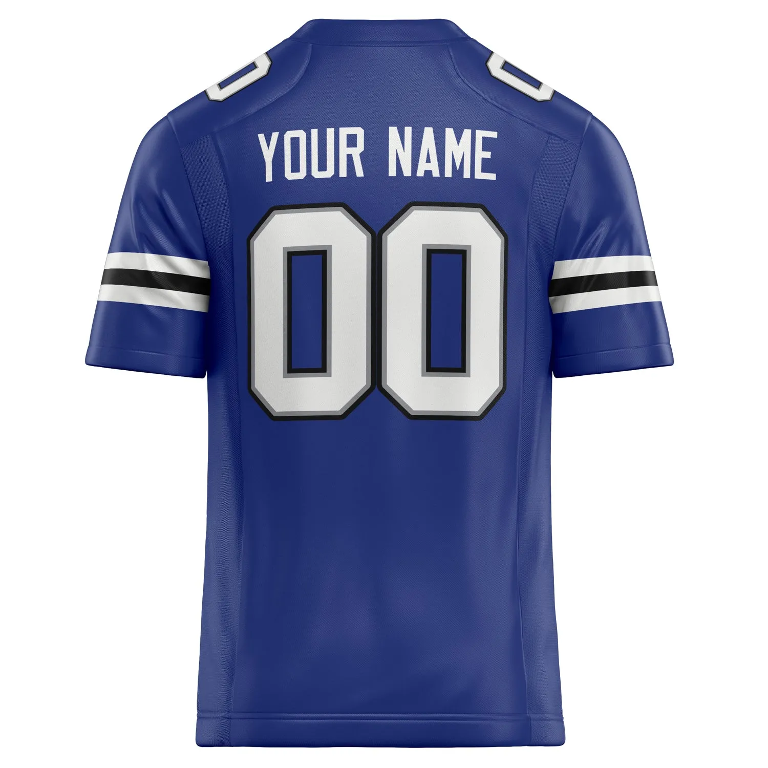 Custom Royal White Solid Colour Football Jersey sold by Tailorly product image thumbnail 4