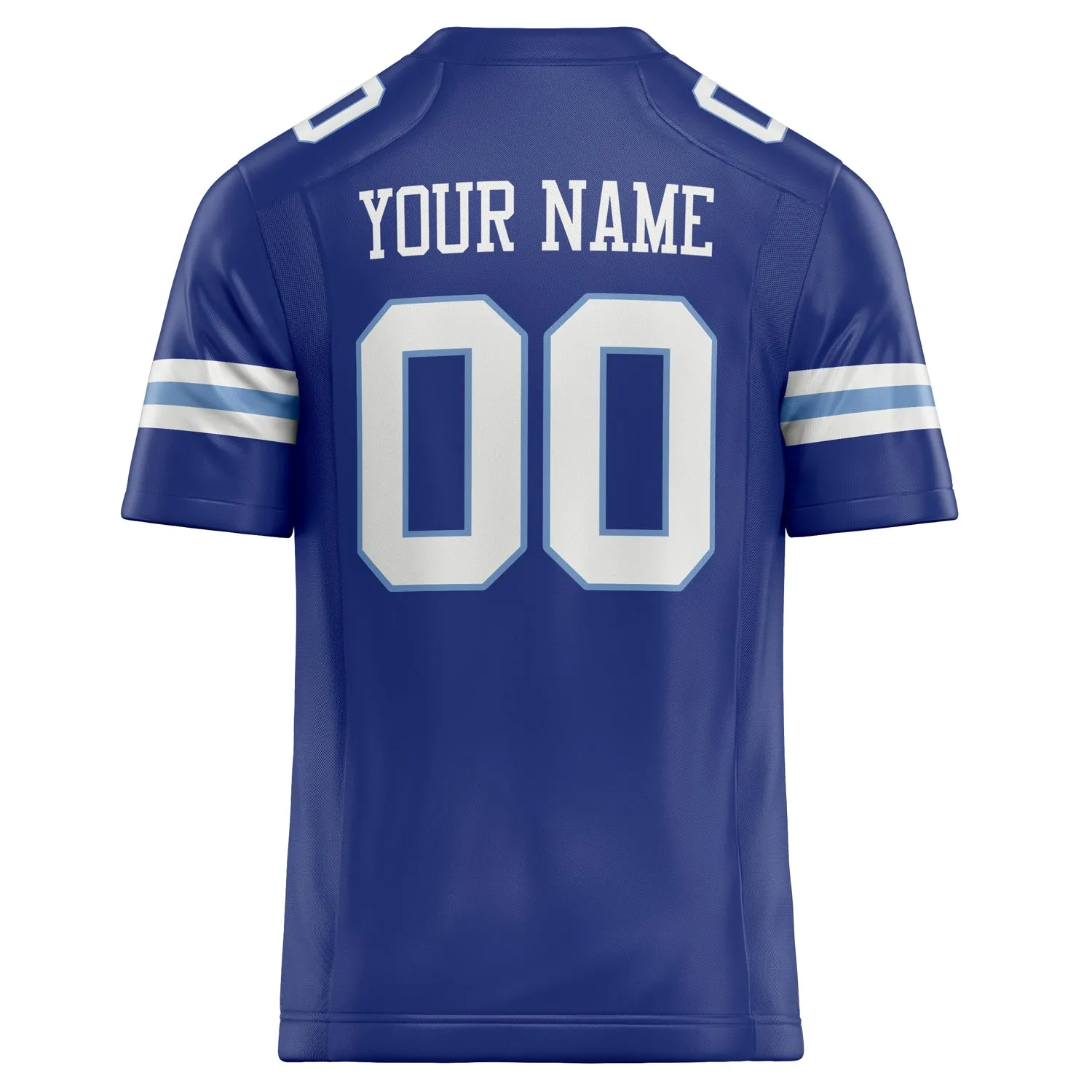 Custom Royal White Solid Colour Football Jersey sold by Tailorly product image thumbnail 4