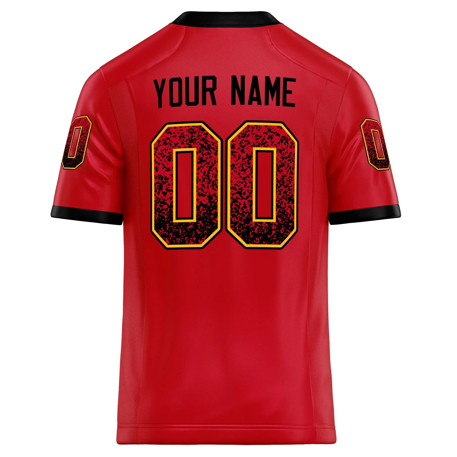 Custom Scarlet Navy Solid Colour Football Jersey sold by Tailorly product image thumbnail 4