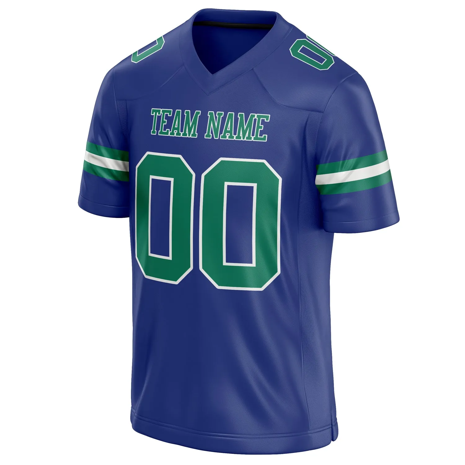 Custom Royal Kelly Green Solid Colour Football Jersey sold by Tailorly product image thumbnail 3