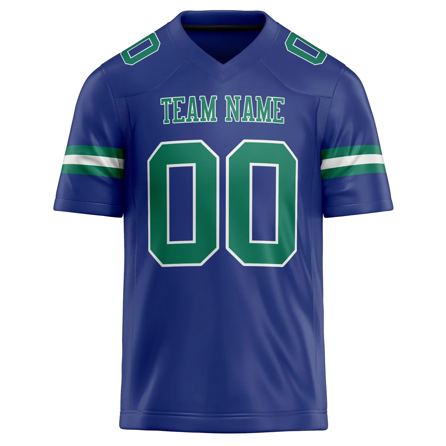 Custom Royal Kelly Green Solid Colour Football Jersey sold by Tailorly product image thumbnail 2