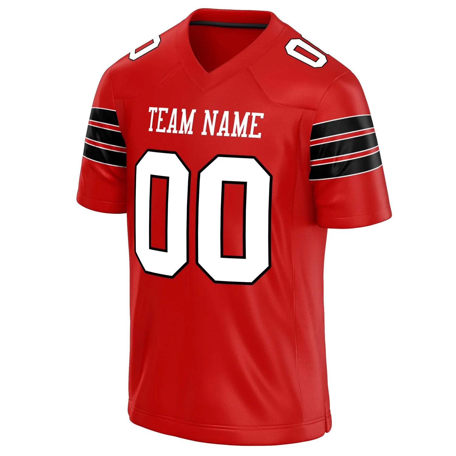 Custom Scarlet White Solid Colour Football Jersey sold by Tailorly product image thumbnail 3