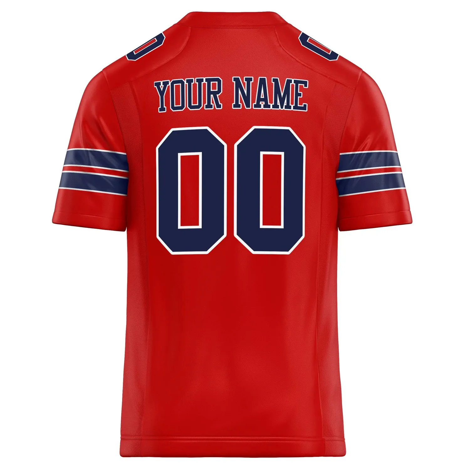 Custom Scarlet Navy Solid Colour Football Jersey sold by Tailorly product image thumbnail 4