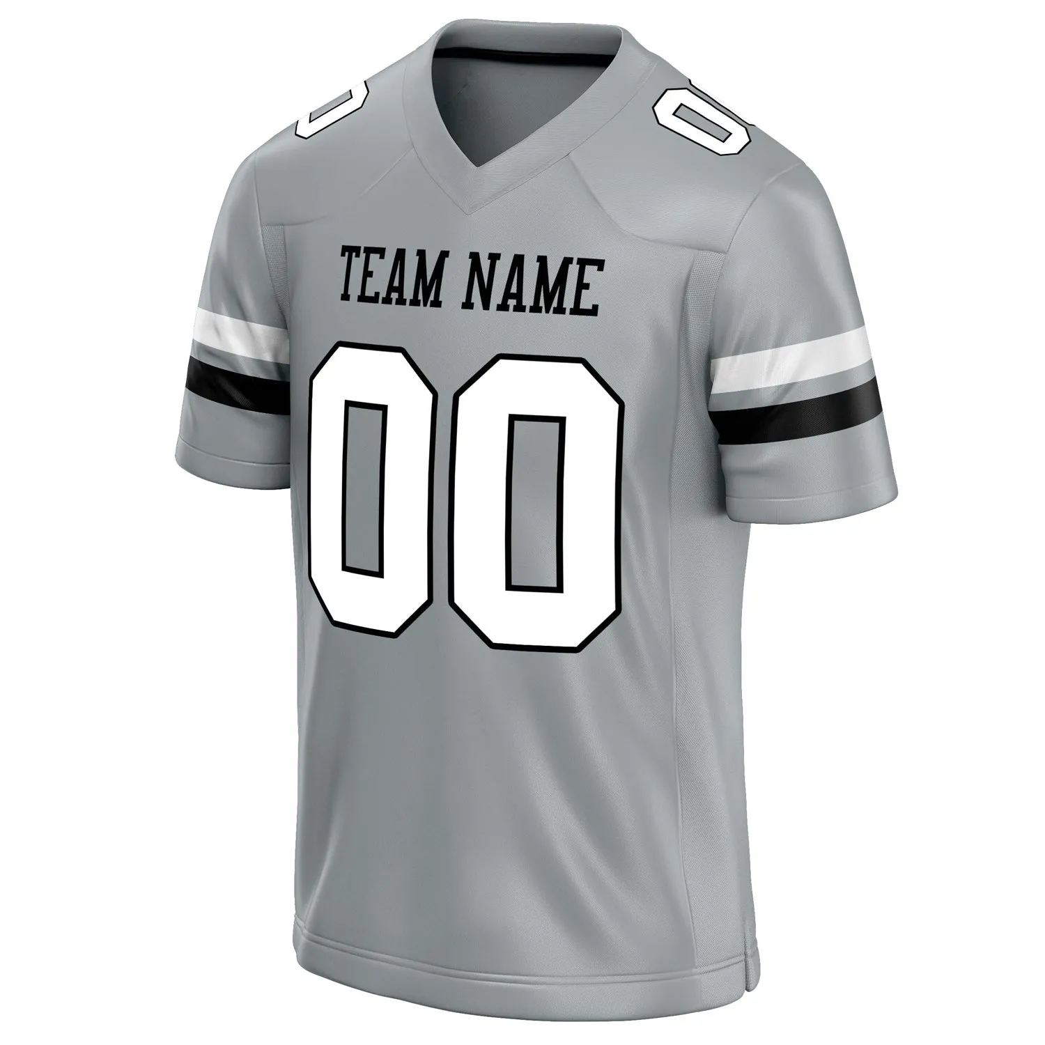 Custom Silver White Solid Colour Football Jersey sold by Tailorly product image thumbnail 3