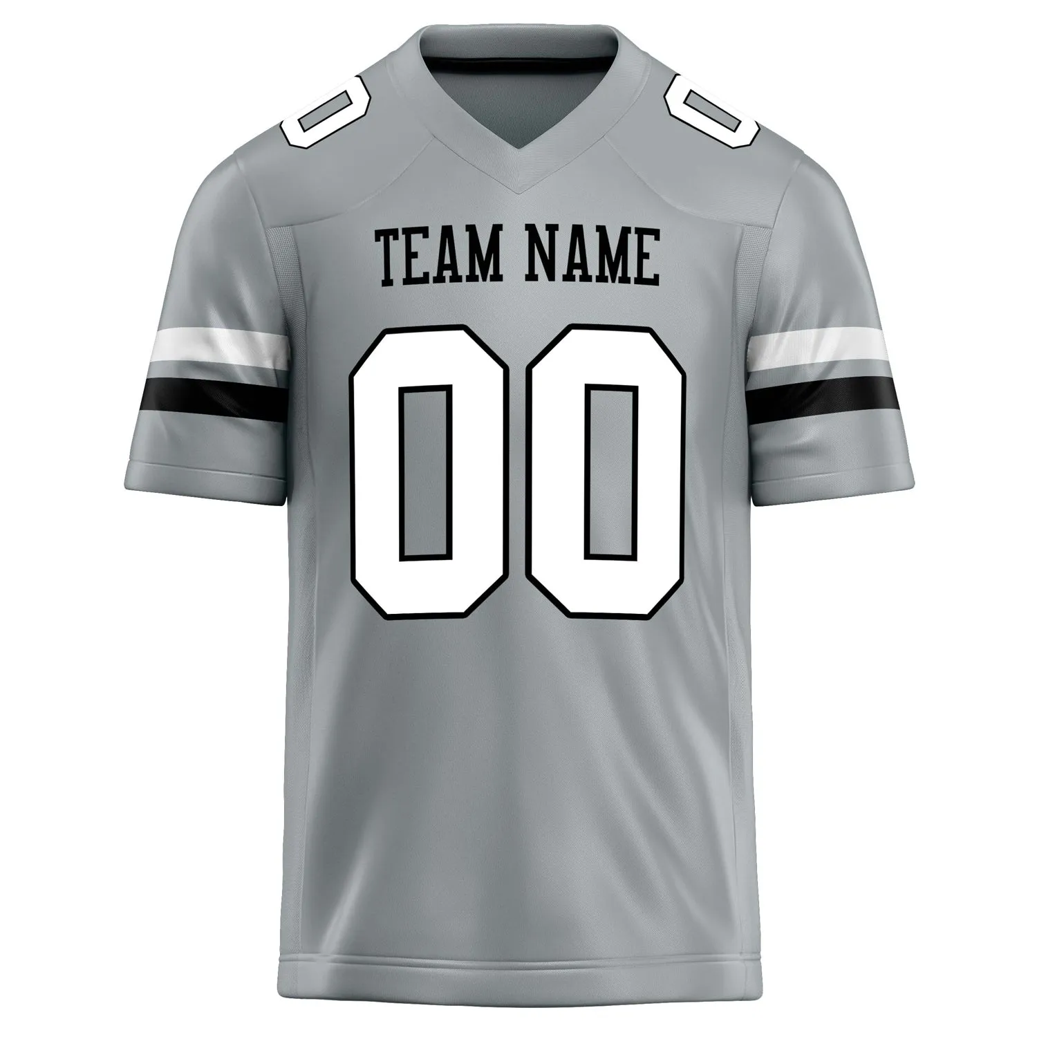 Custom Silver White Solid Colour Football Jersey sold by Tailorly product image thumbnail 2