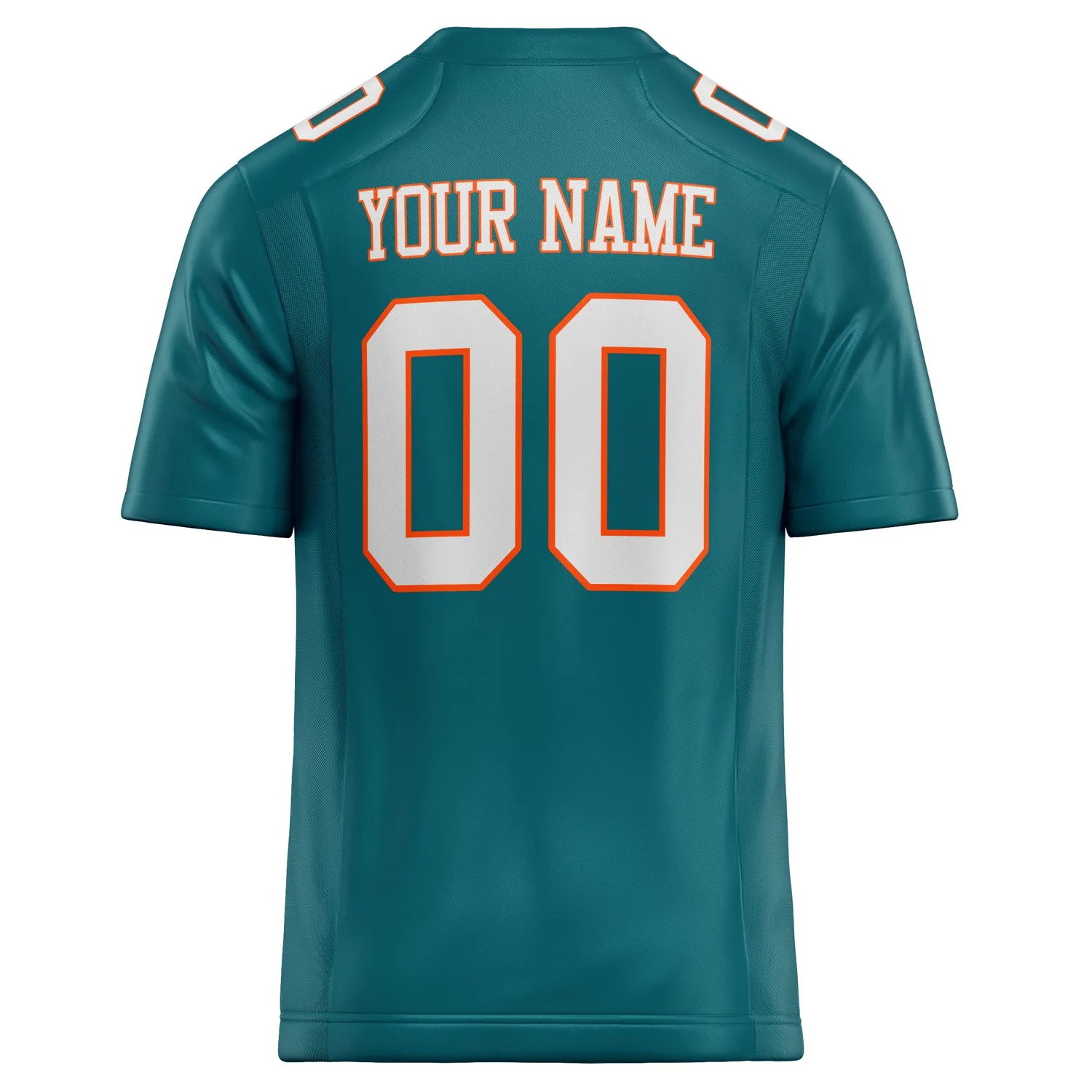Custom Teal White Solid Colour Football Jersey sold by Tailorly product image thumbnail 4