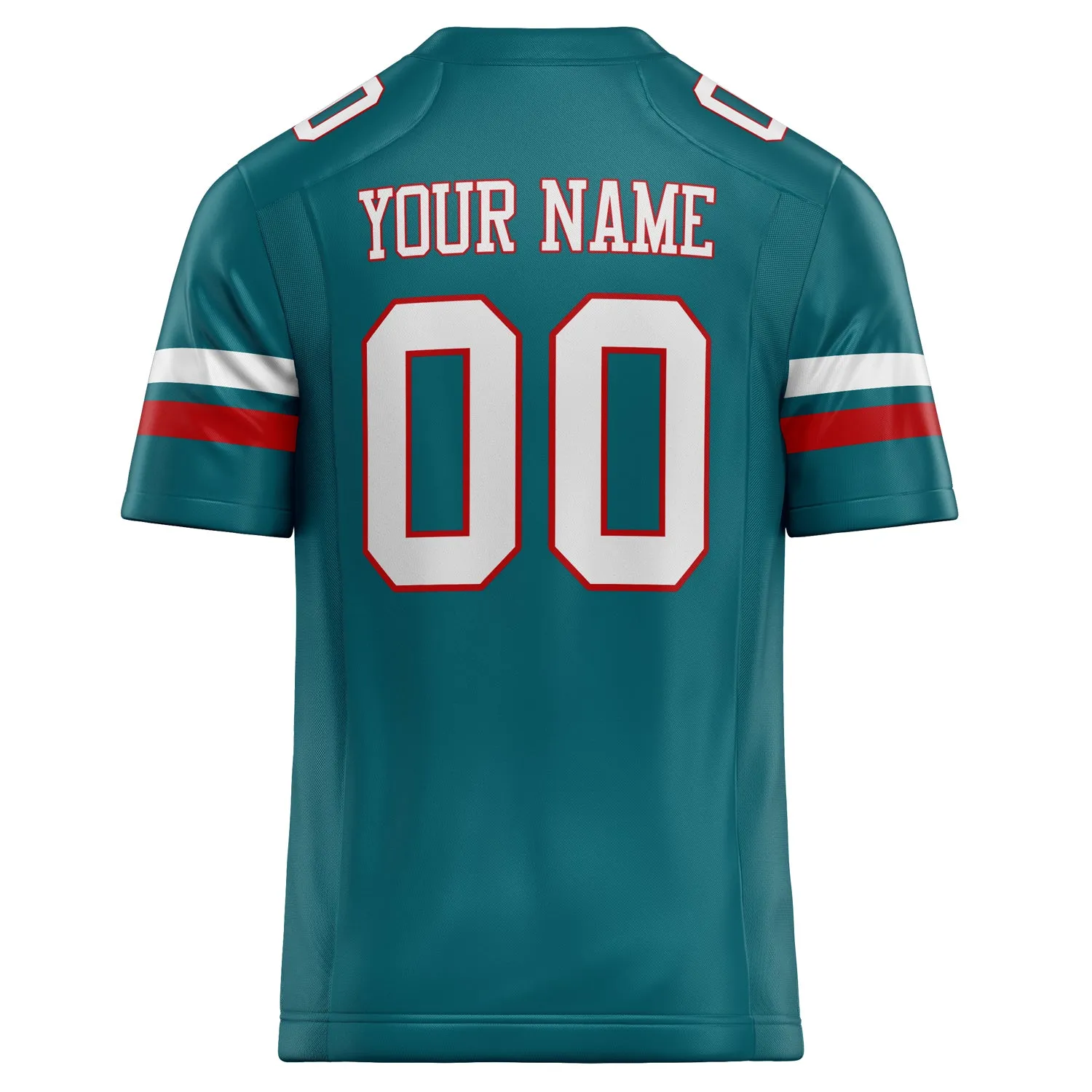 Custom Teal White Solid Colour Football Jersey sold by Tailorly product image thumbnail 4