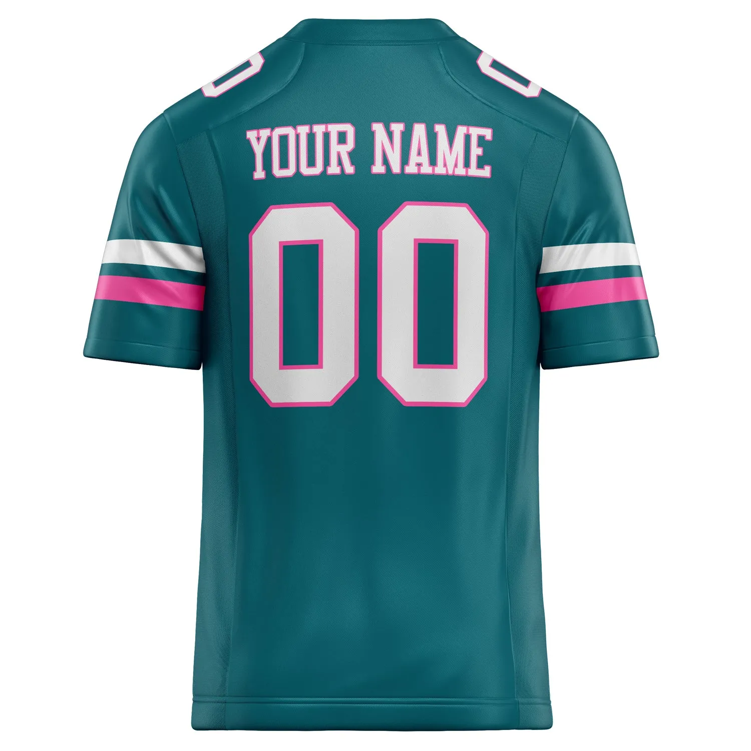 Custom Teal White Solid Colour Football Jersey sold by Tailorly product image thumbnail 4