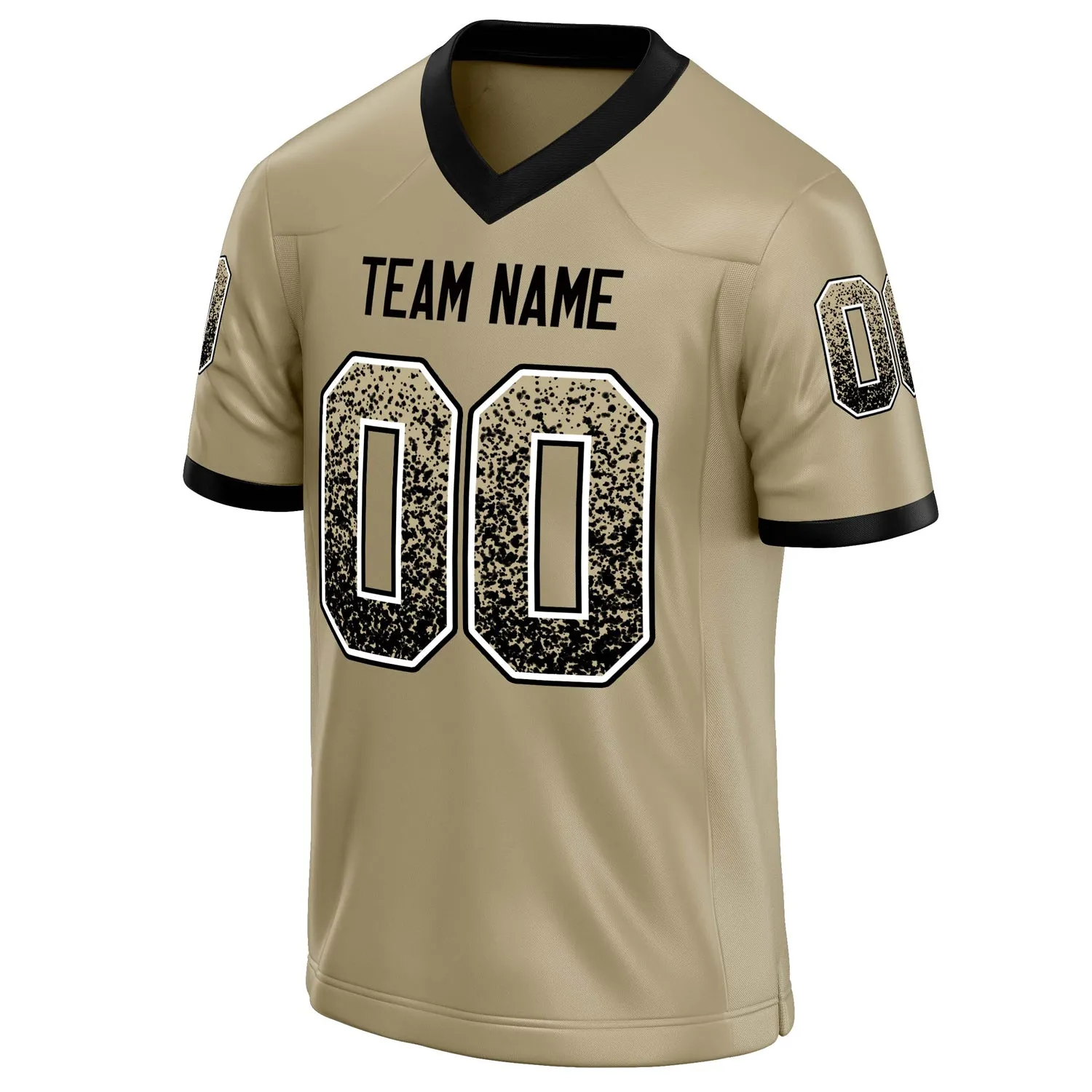 Custom Vegas Gold Black Solid Colour Football Jersey sold by Tailorly product image thumbnail 3