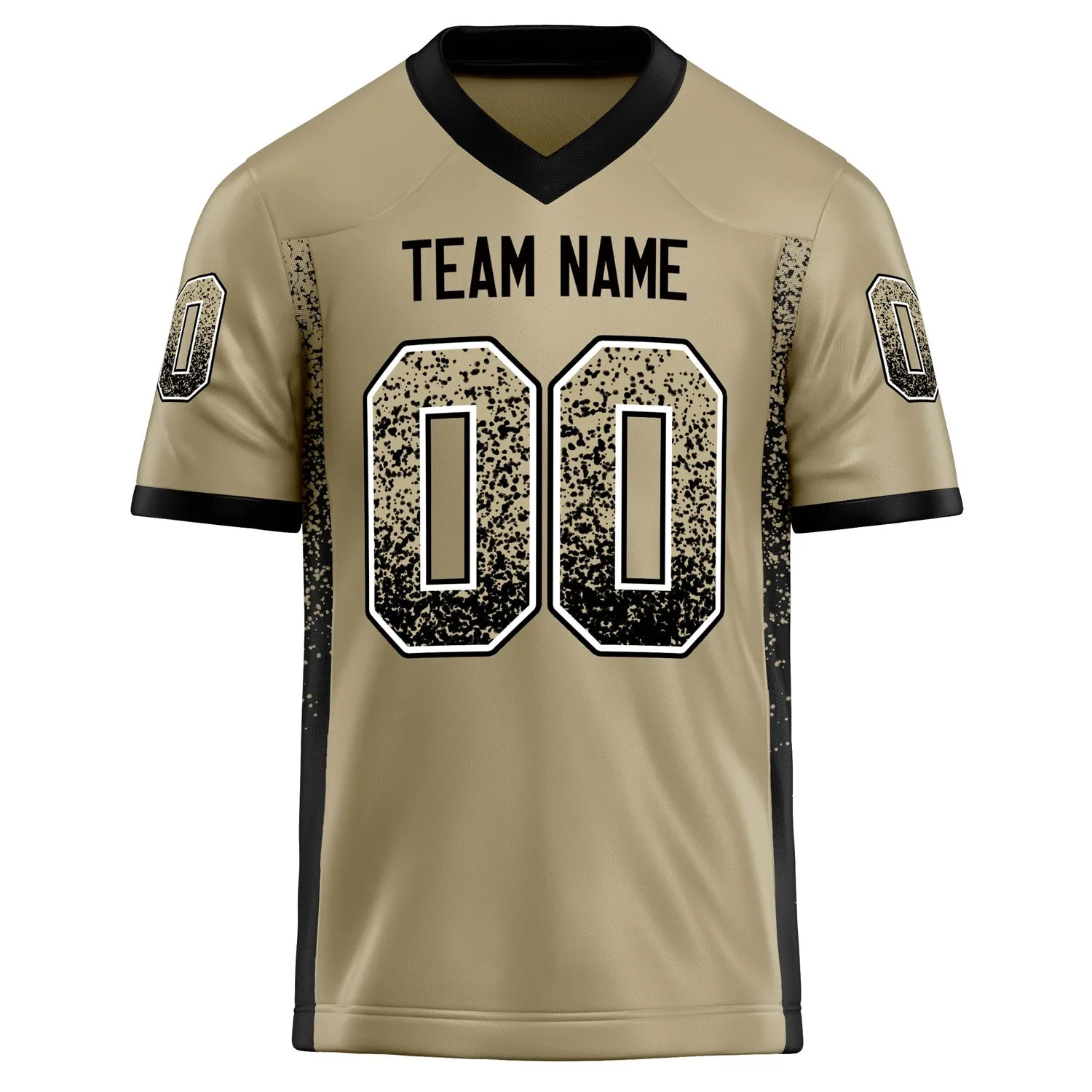 Custom Vegas Gold Black Solid Colour Football Jersey sold by Tailorly product image thumbnail 2