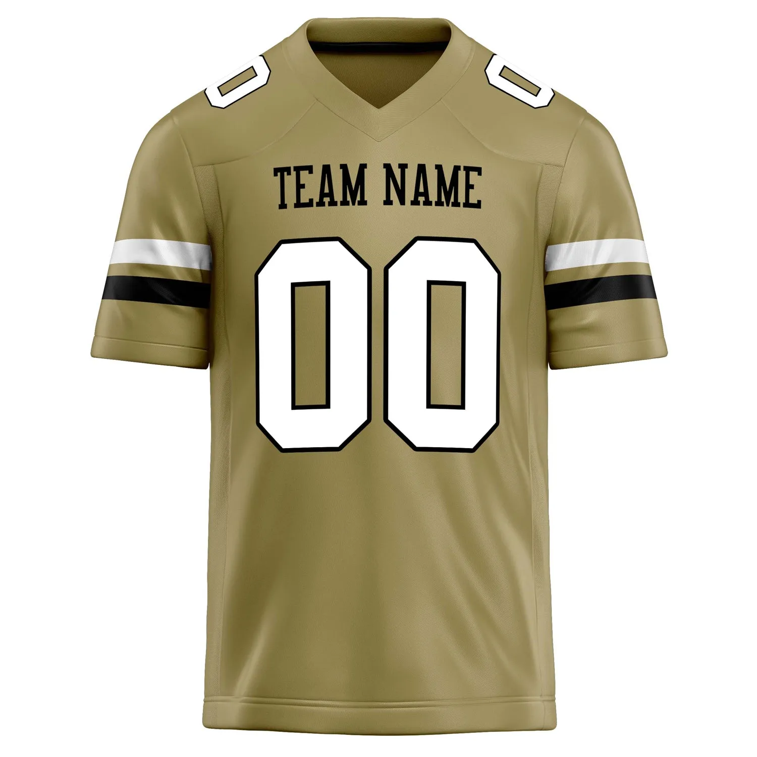 Custom Vegas Gold White Solid Colour Football Jersey sold by Tailorly product image thumbnail 2