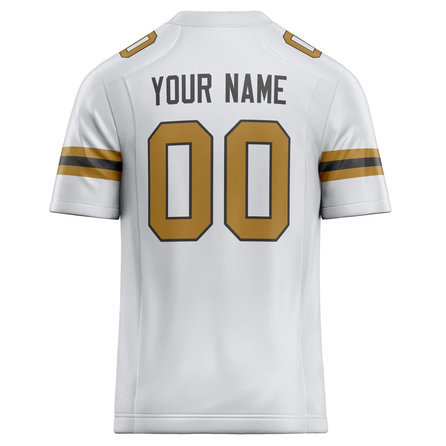 Custom White Brown Solid Colour Football Jersey sold by Tailorly product image thumbnail 4