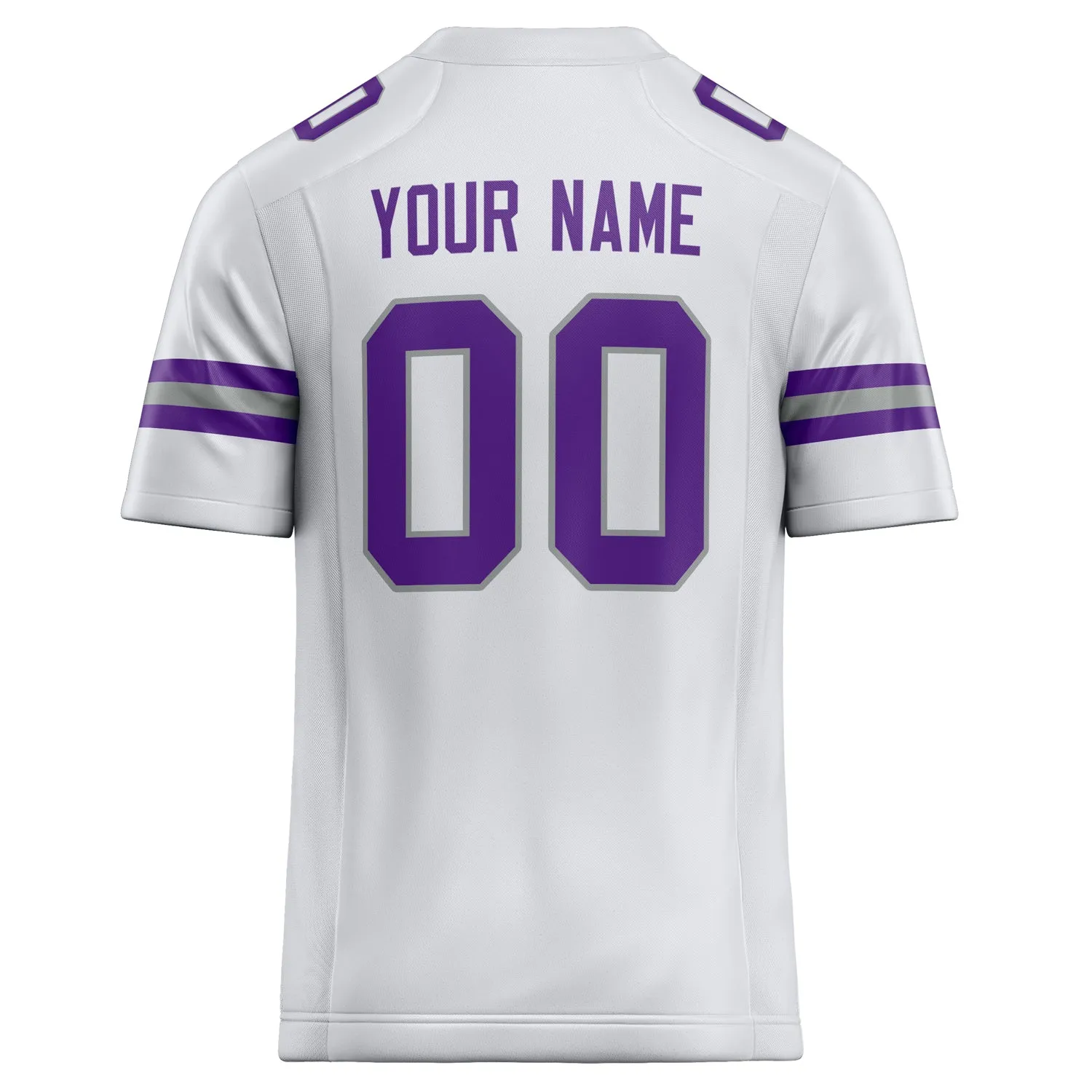 Custom White Purple Solid Colour Football Jersey sold by Tailorly product image thumbnail 4