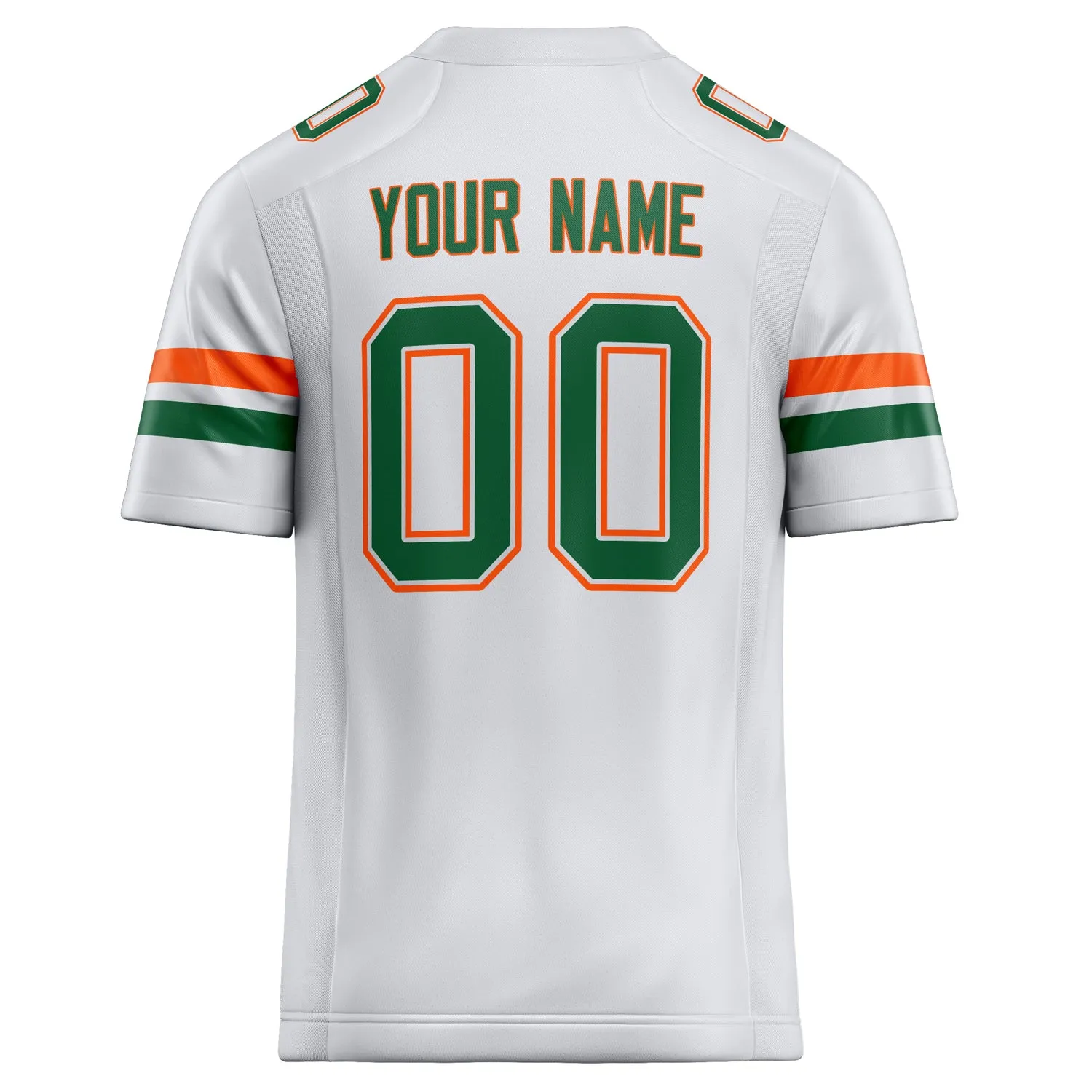 Custom White Kelly Green Solid Colour Football Jersey sold by Tailorly product image thumbnail 4