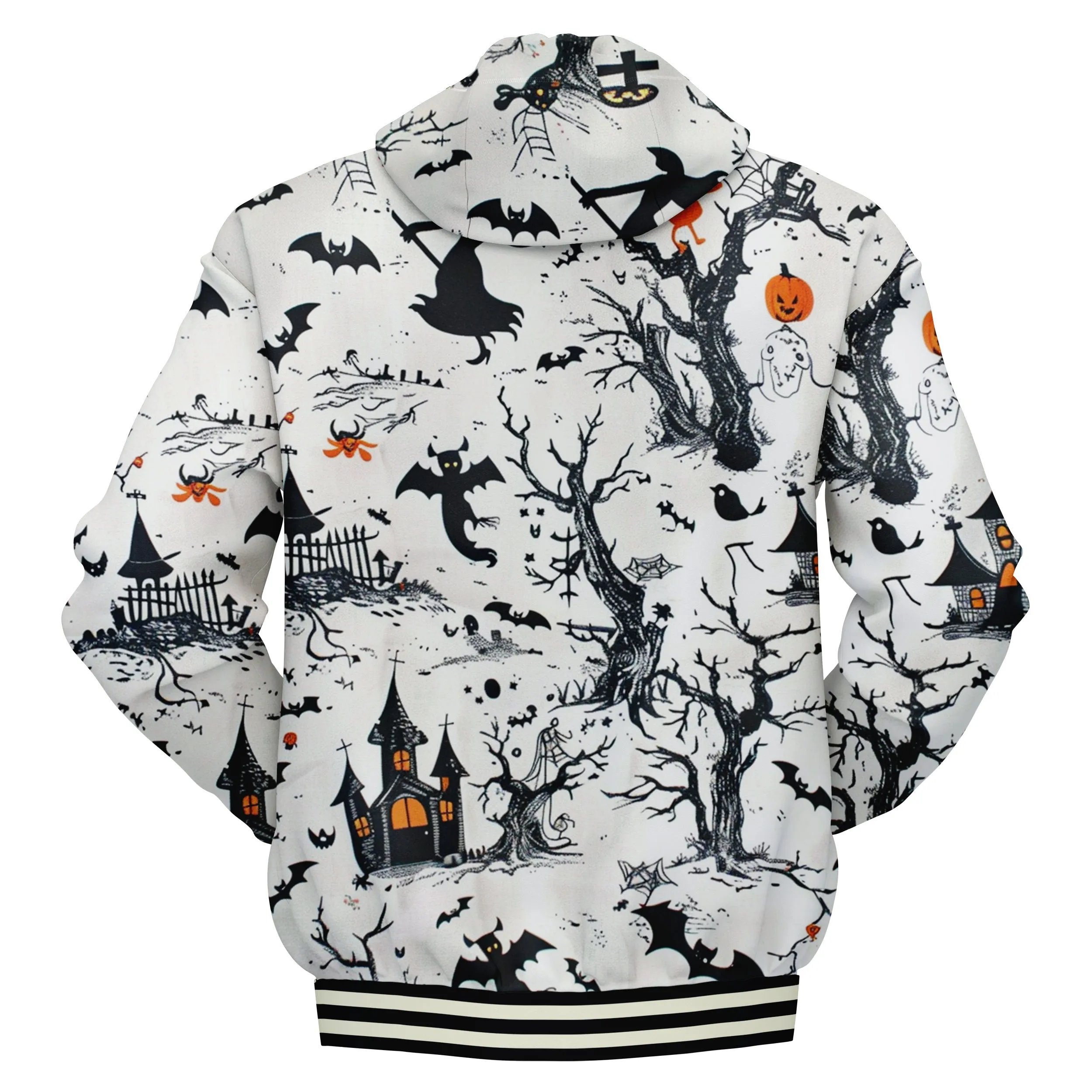 Halloween Pattern Hoodies sold by Tailorly product image thumbnail 4