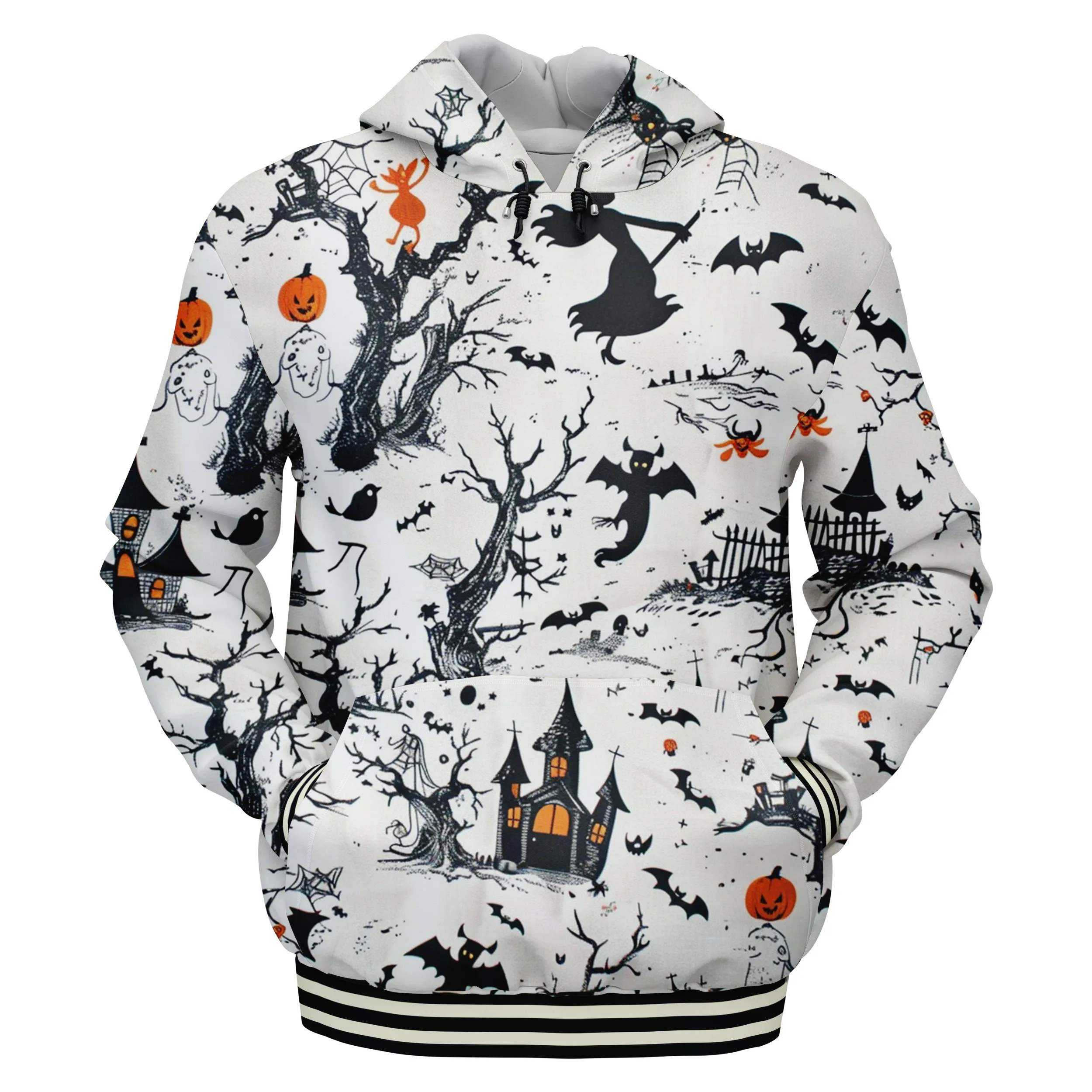 Halloween Pattern Hoodies sold by Tailorly product image thumbnail 2