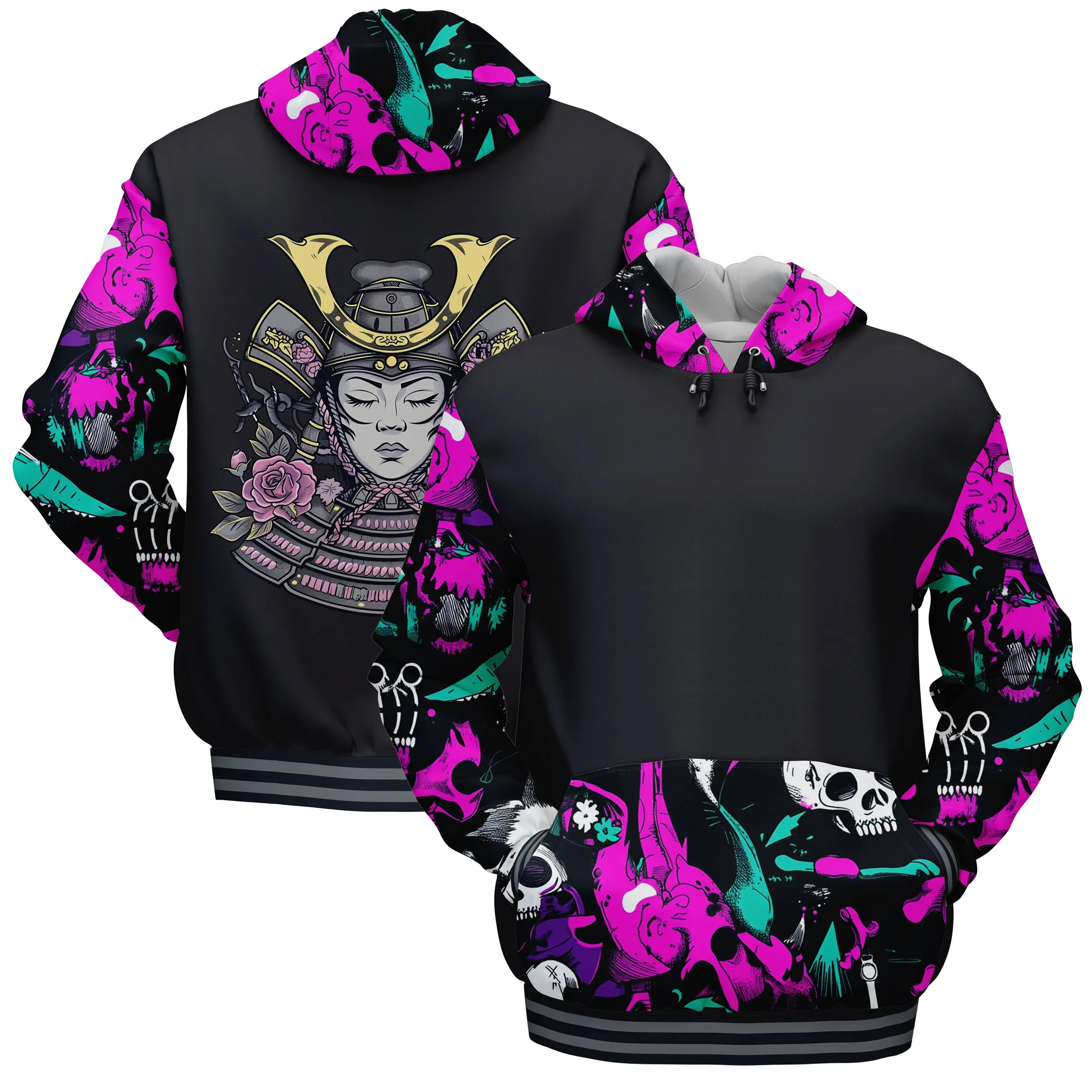 Geisha Samurai Hoodies sold by Tailorly
