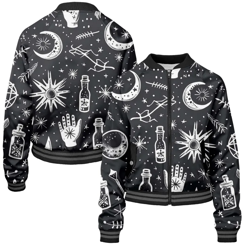 Enchanted Items Women bomber jacket made by Tailorly