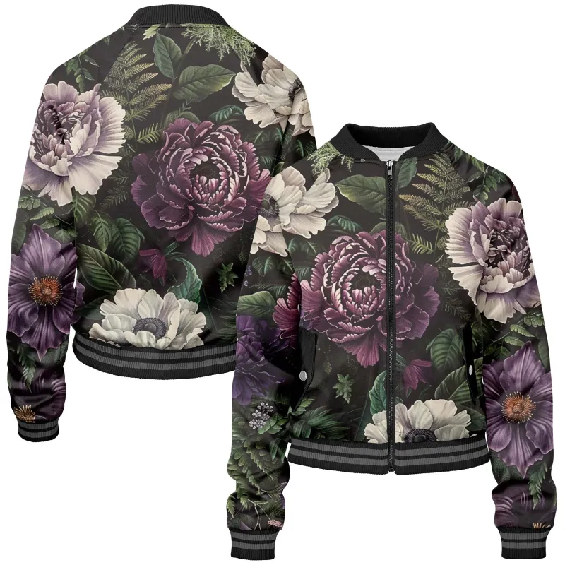 Evening Bouquet Women bomber jacket sold by Tailorly