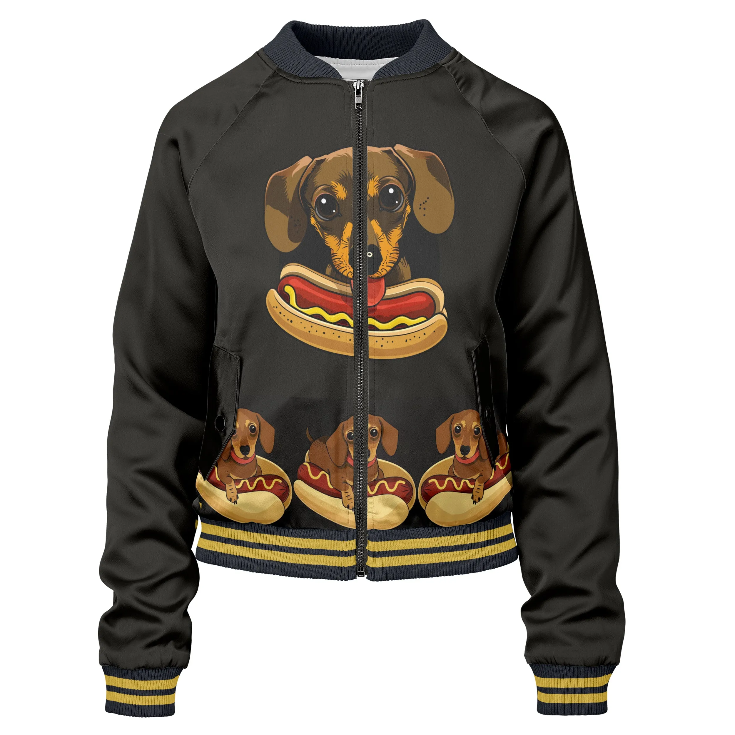 Hot Dog Women bomber jacket sold by Tailorly product image thumbnail 2