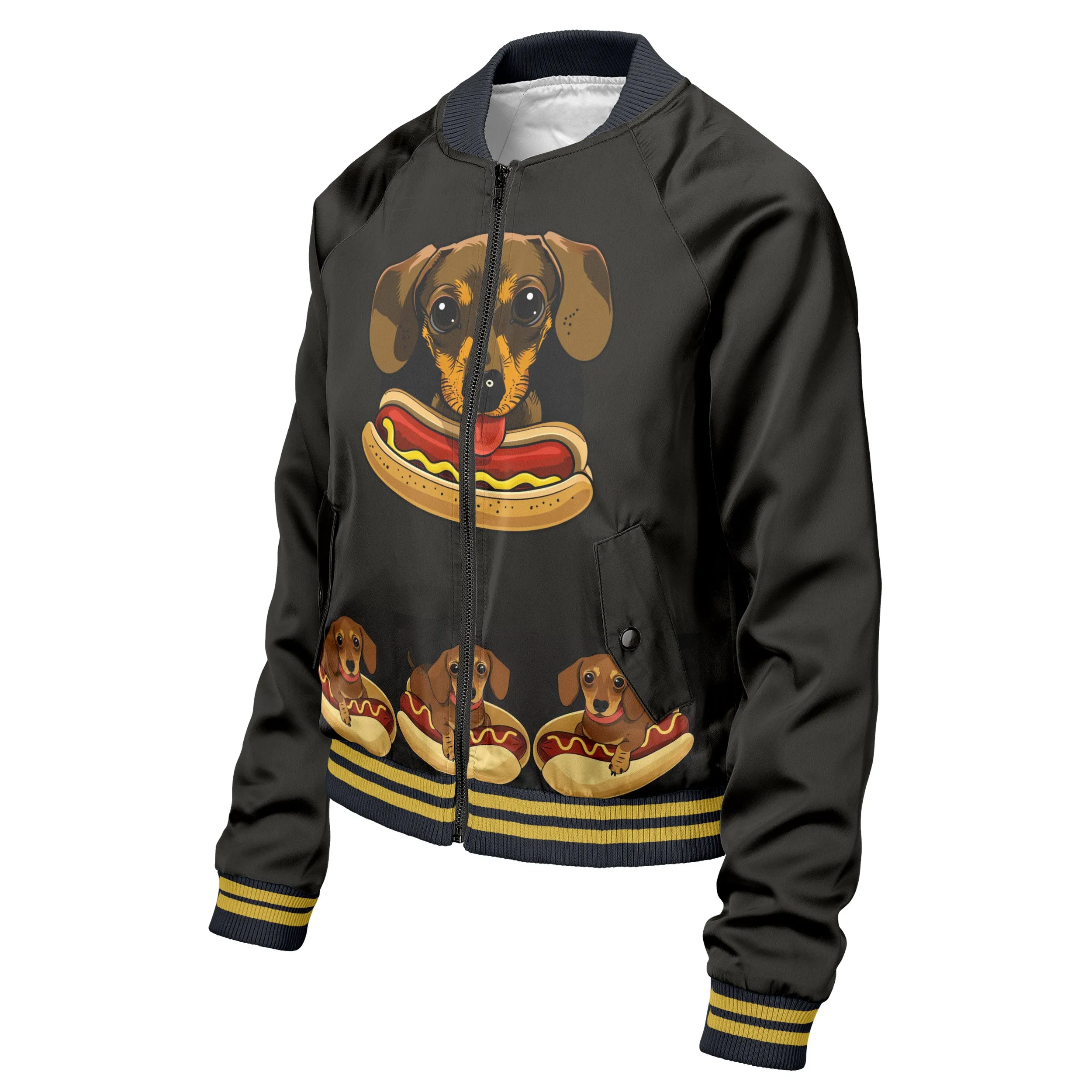 Hot Dog Women bomber jacket sold by Tailorly product image thumbnail 3
