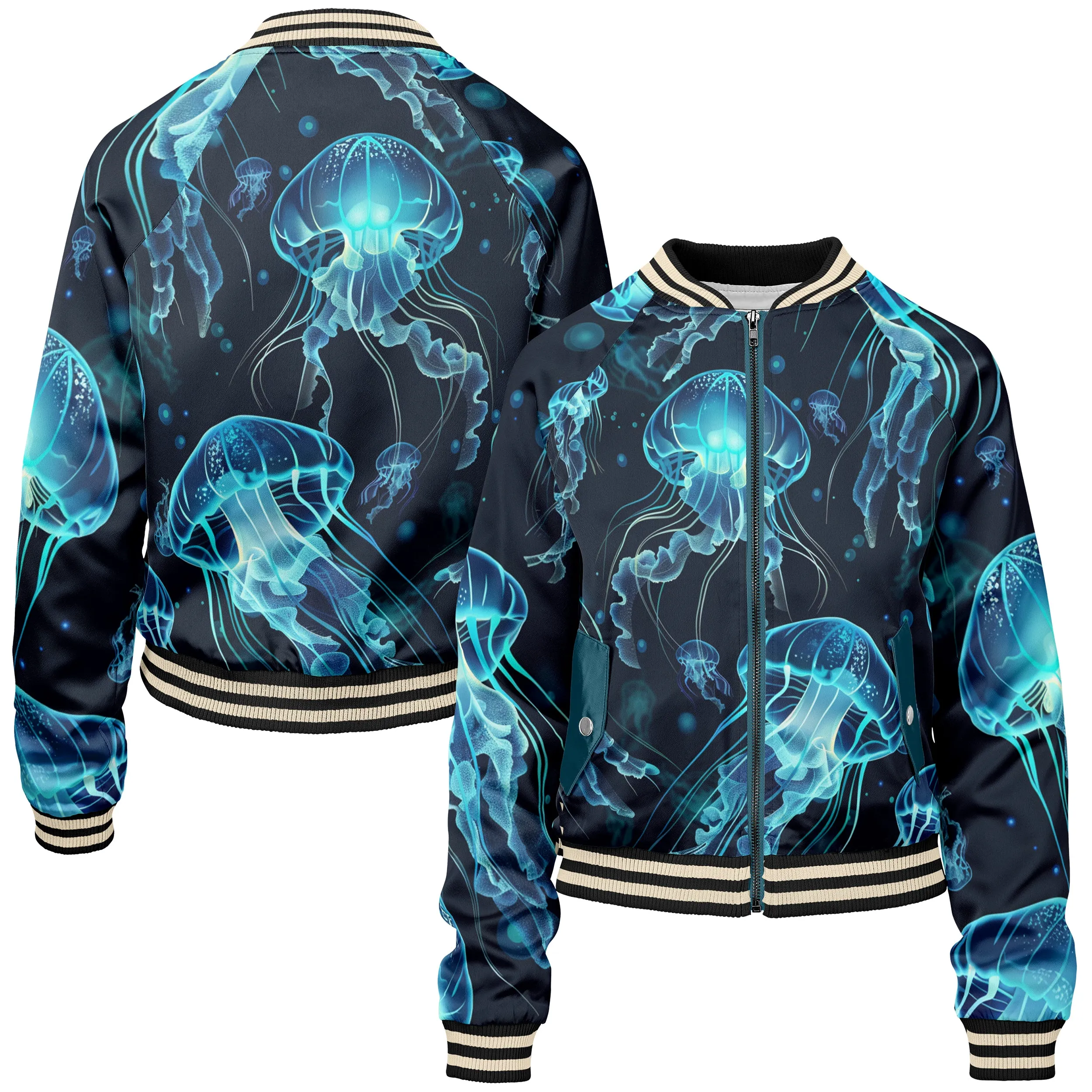 Jelly Fish Women bomber jacket sold by Tailorly