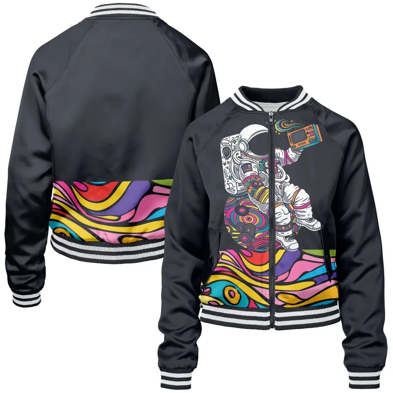 Space Vacation Women bomber jacket sold by Tailorly