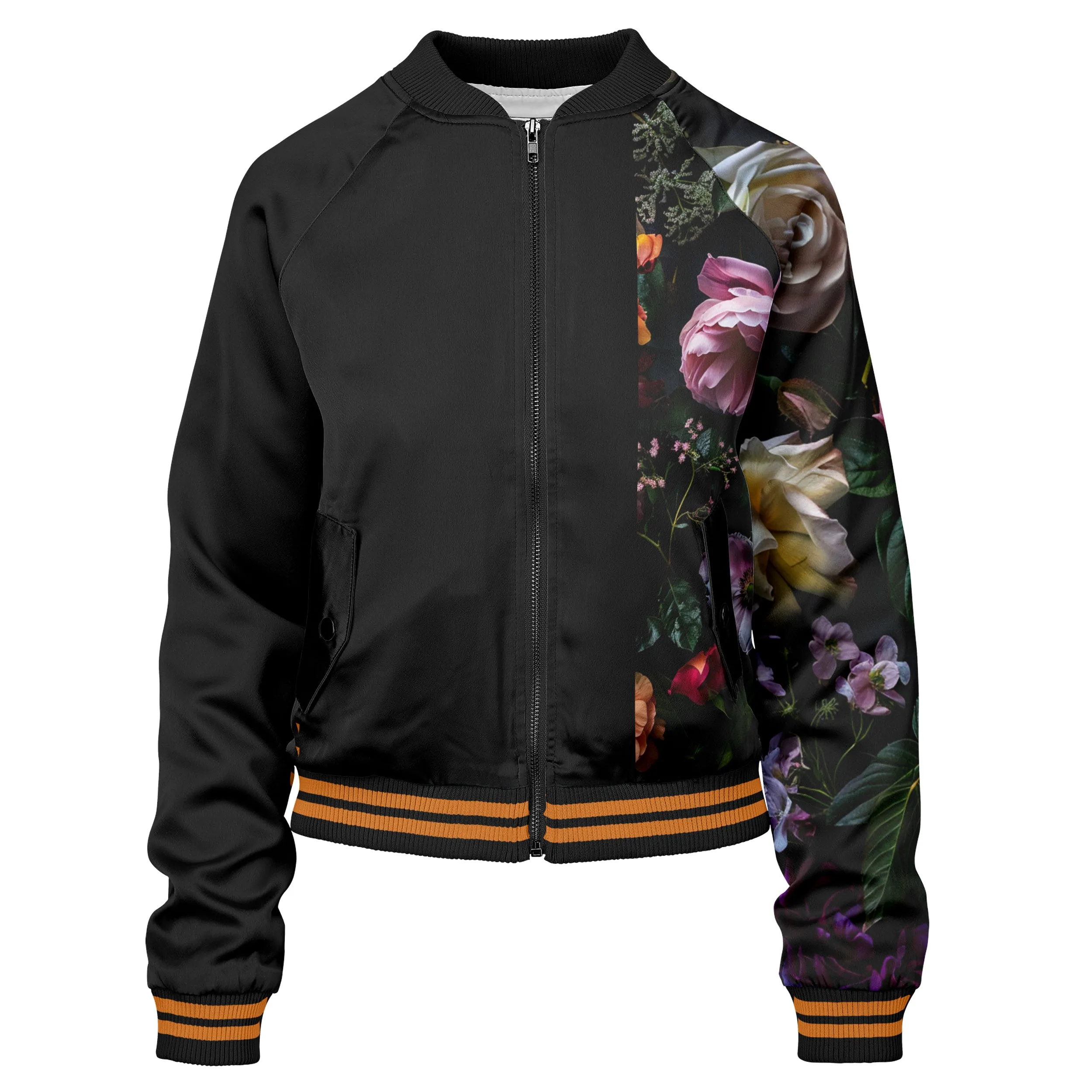 Vintage Flowers Women bomber jacket sold by Tailorly product image thumbnail 2