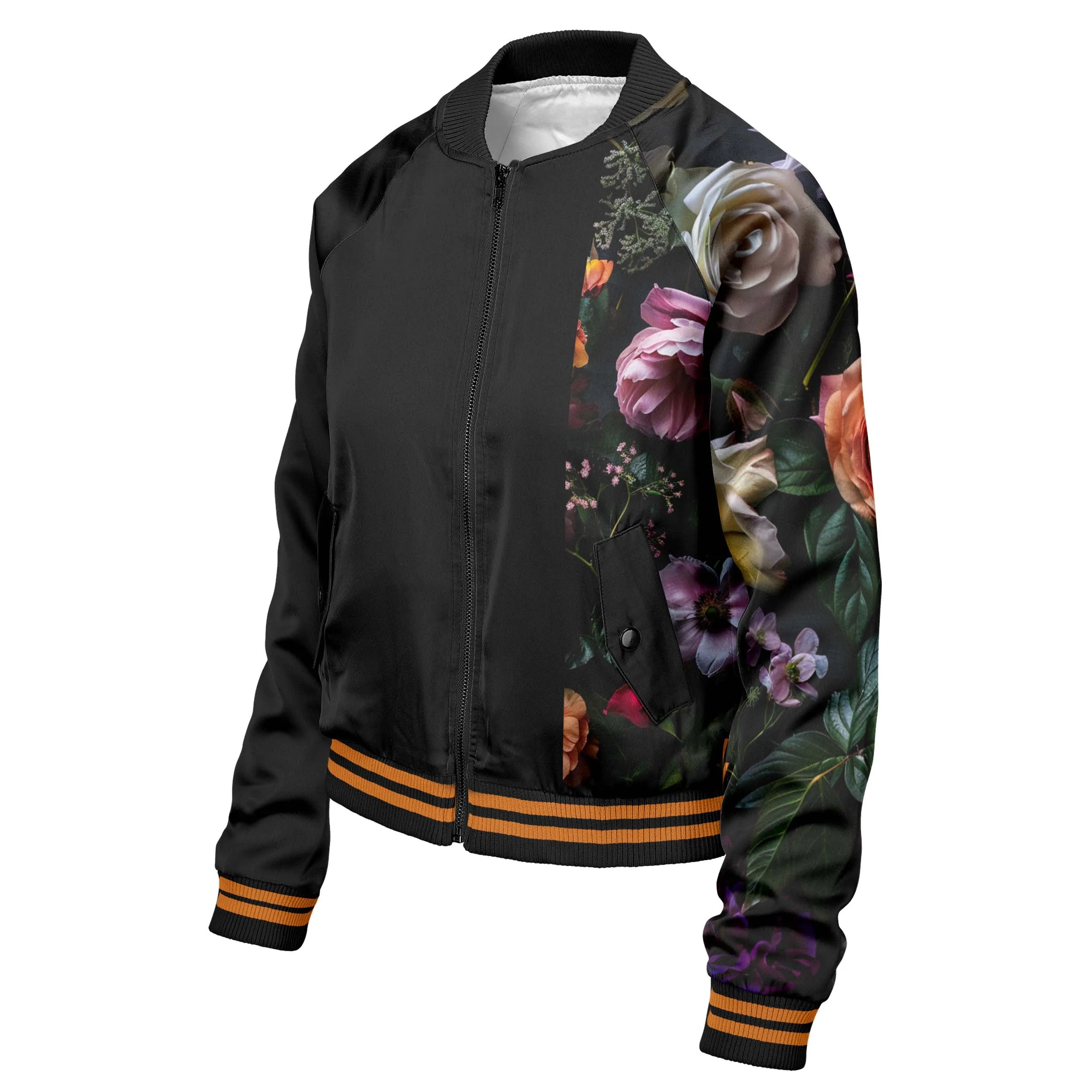 Vintage Flowers Women bomber jacket sold by Tailorly product image thumbnail 3