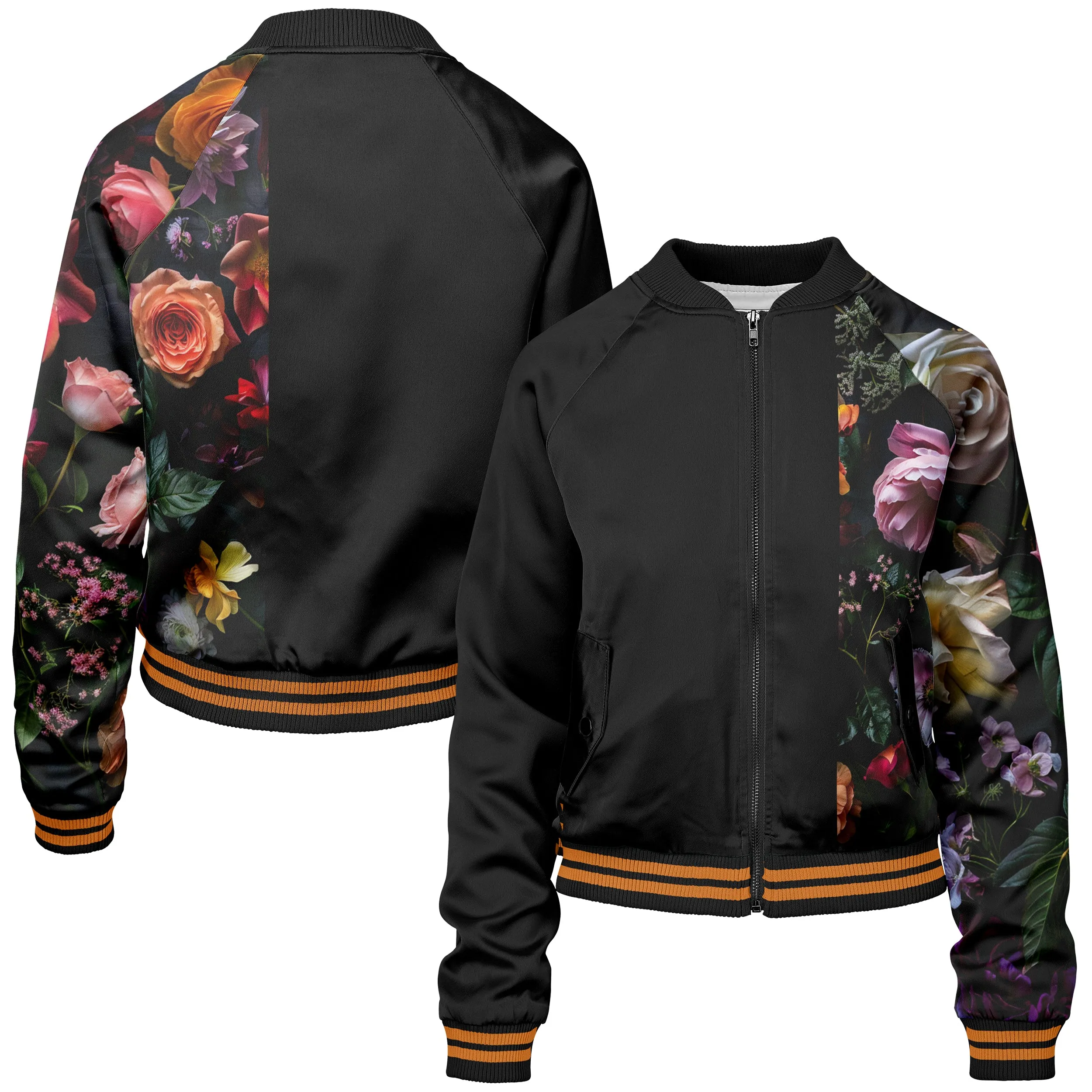 Vintage Flowers Women bomber jacket sold by Tailorly