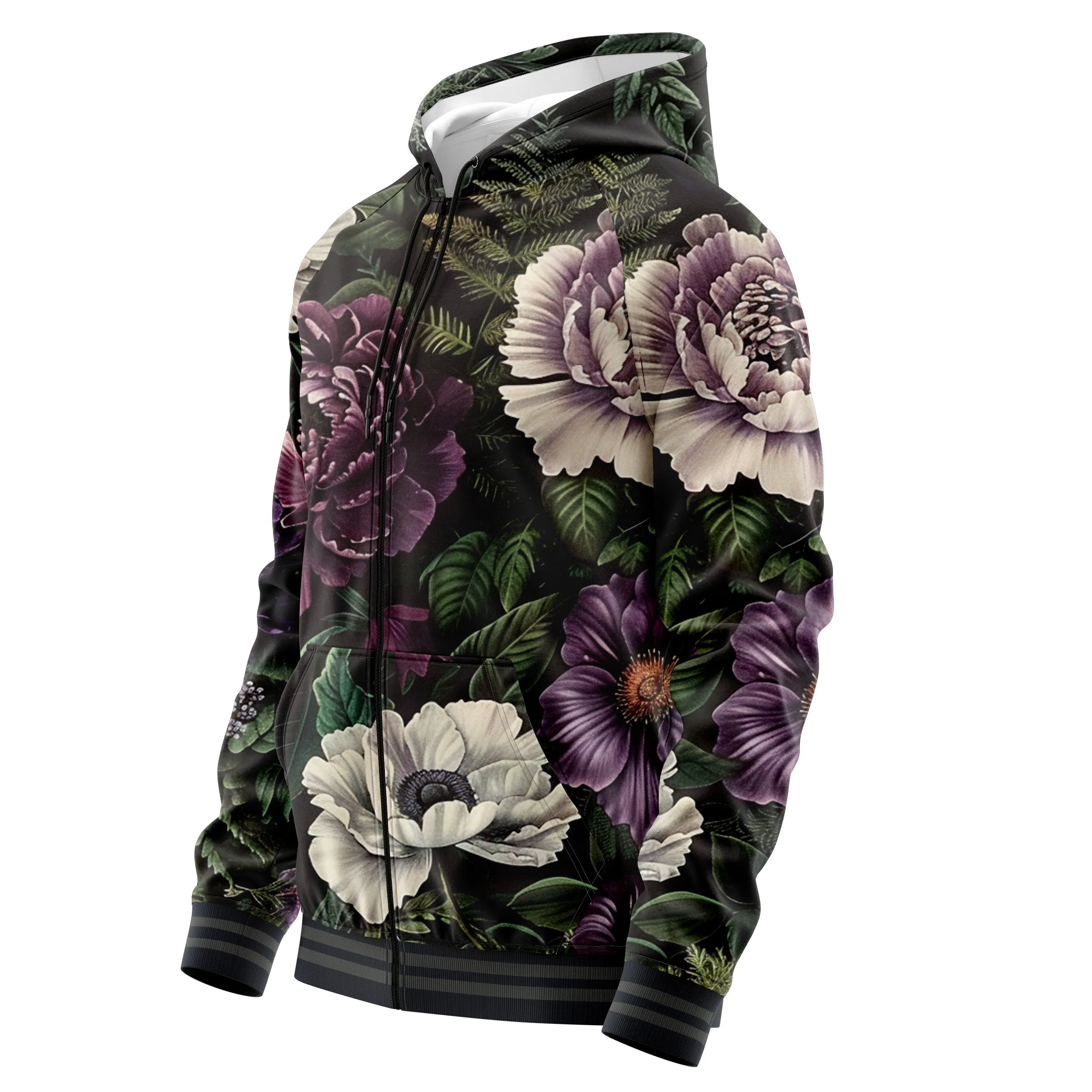 Evening Bouquet Zip Up Hoodies sold by Tailorly product image thumbnail 3